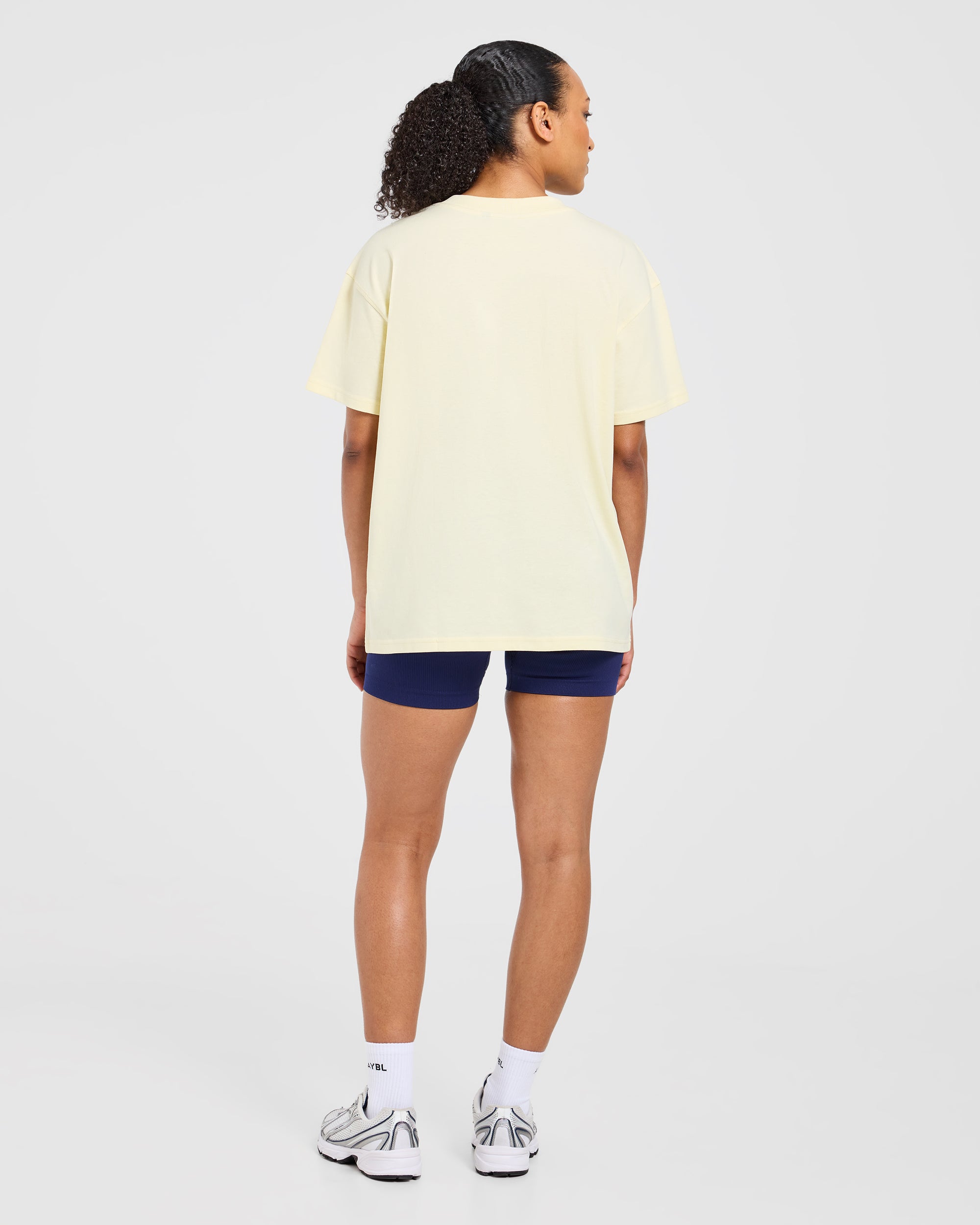 Varsity 2.0 Oversized T Shirt - Butter Jaune