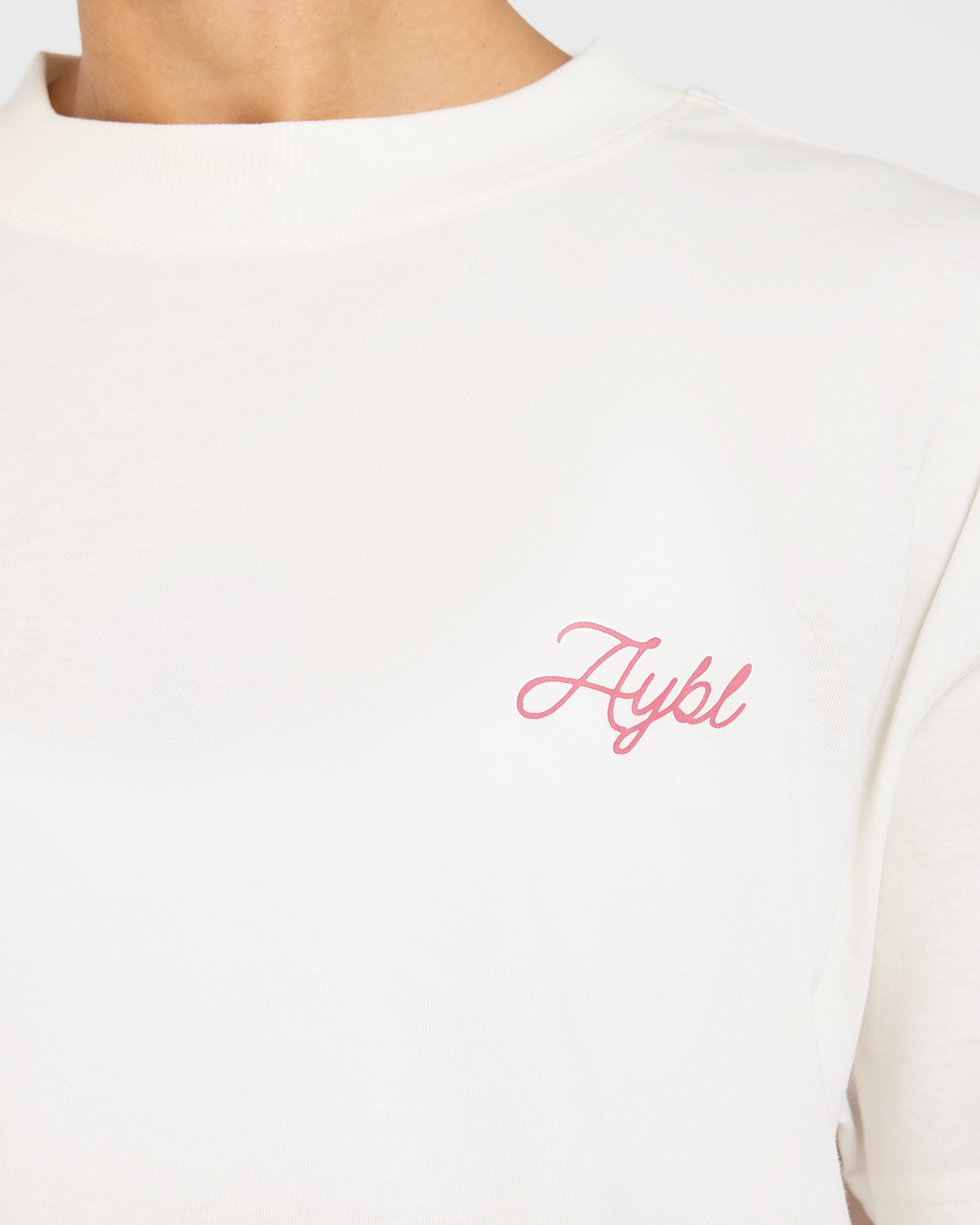 AYBL Lift Lodge Oversized T Shirt - Off Blanc