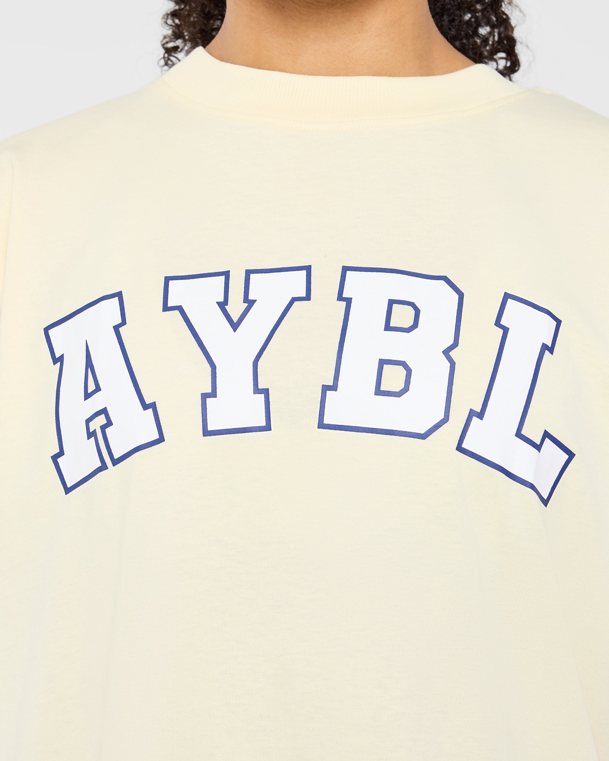 Varsity 2.0 Oversized T Shirt - Butter Jaune
