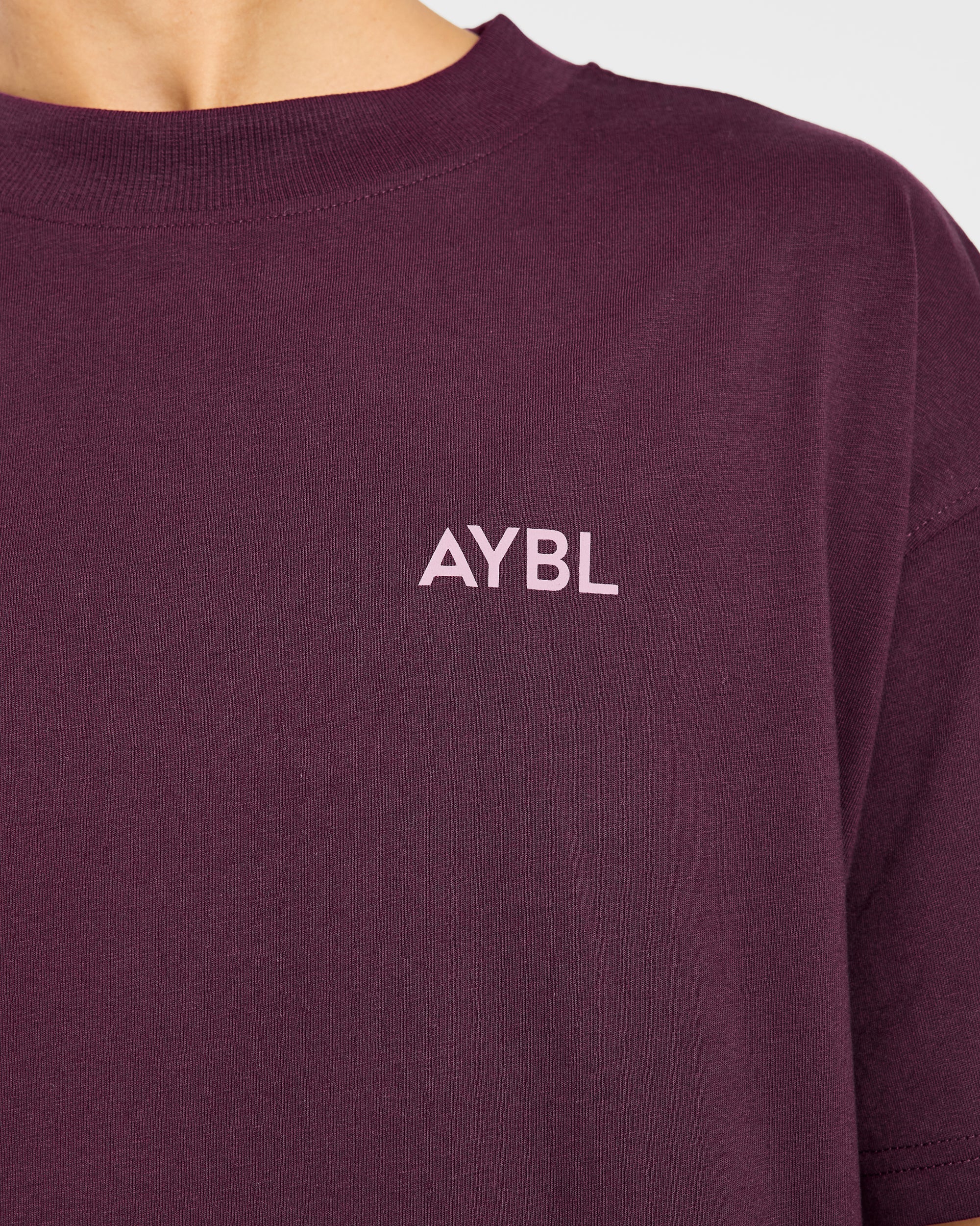 Lift Graphic Oversized T Shirt - Plum