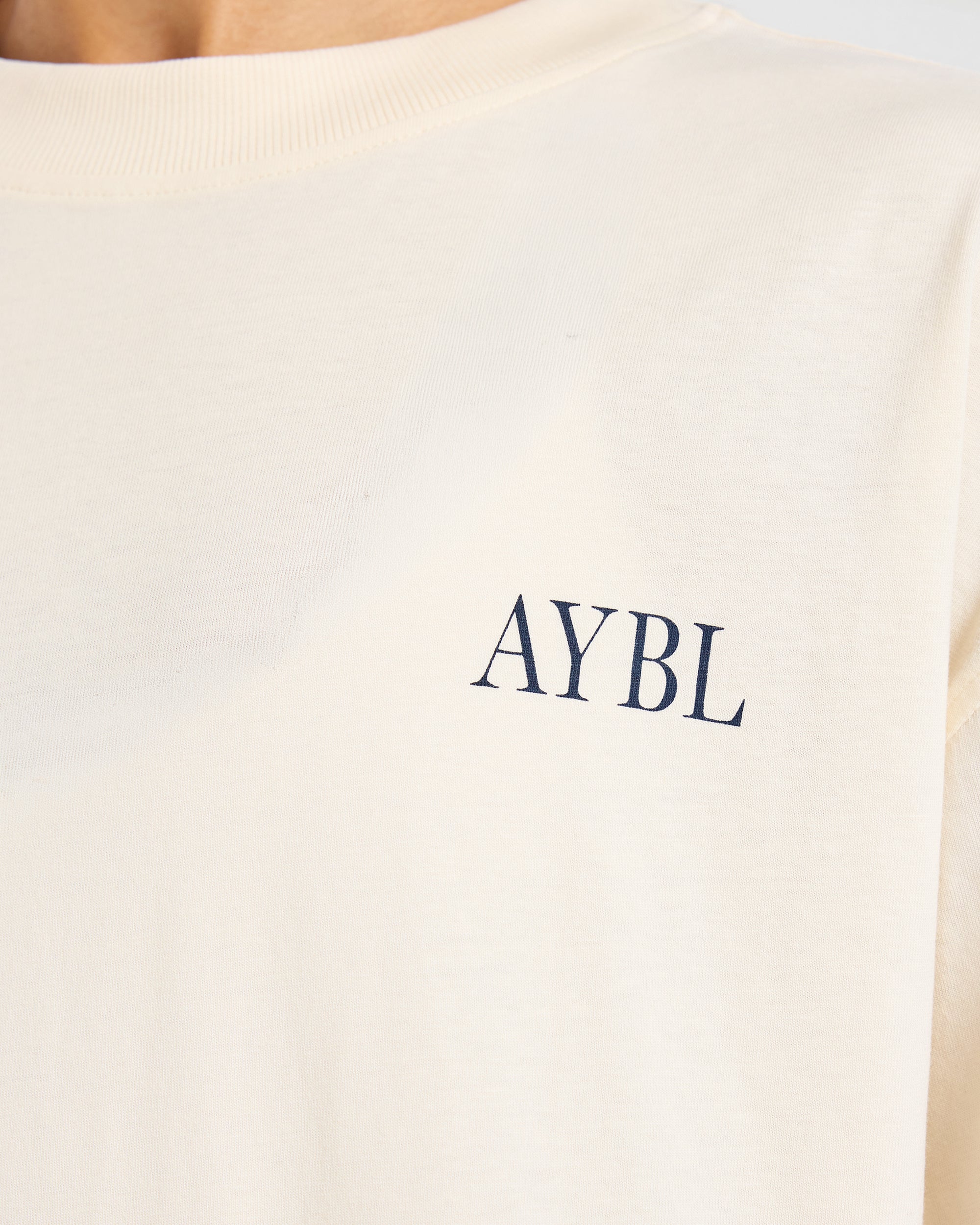 AYBL Strength Club Oversized T Shirt - Cream