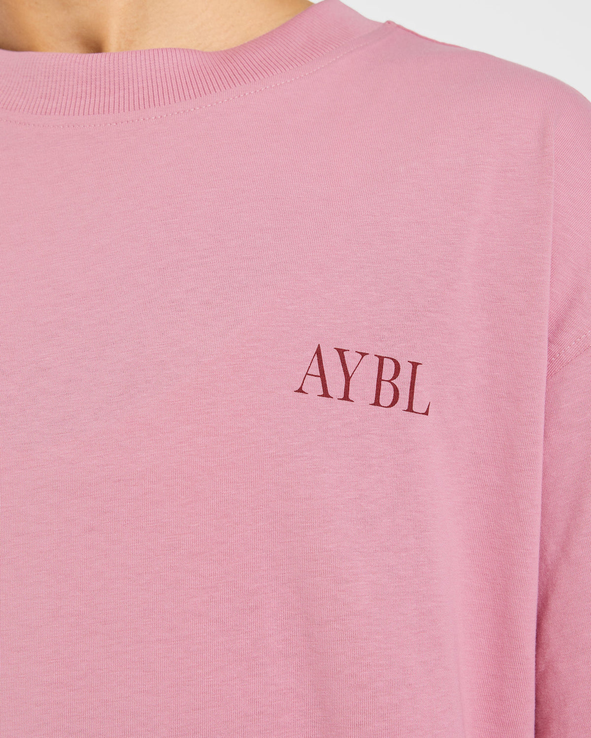 AYBL Strength Club Oversized T Shirt - Dusty Rose