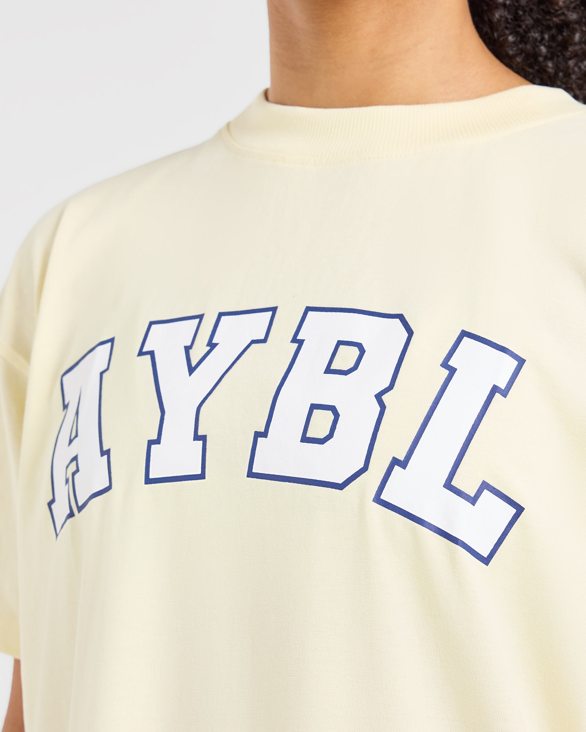 Varsity 2.0 Oversized T Shirt - Butter Jaune