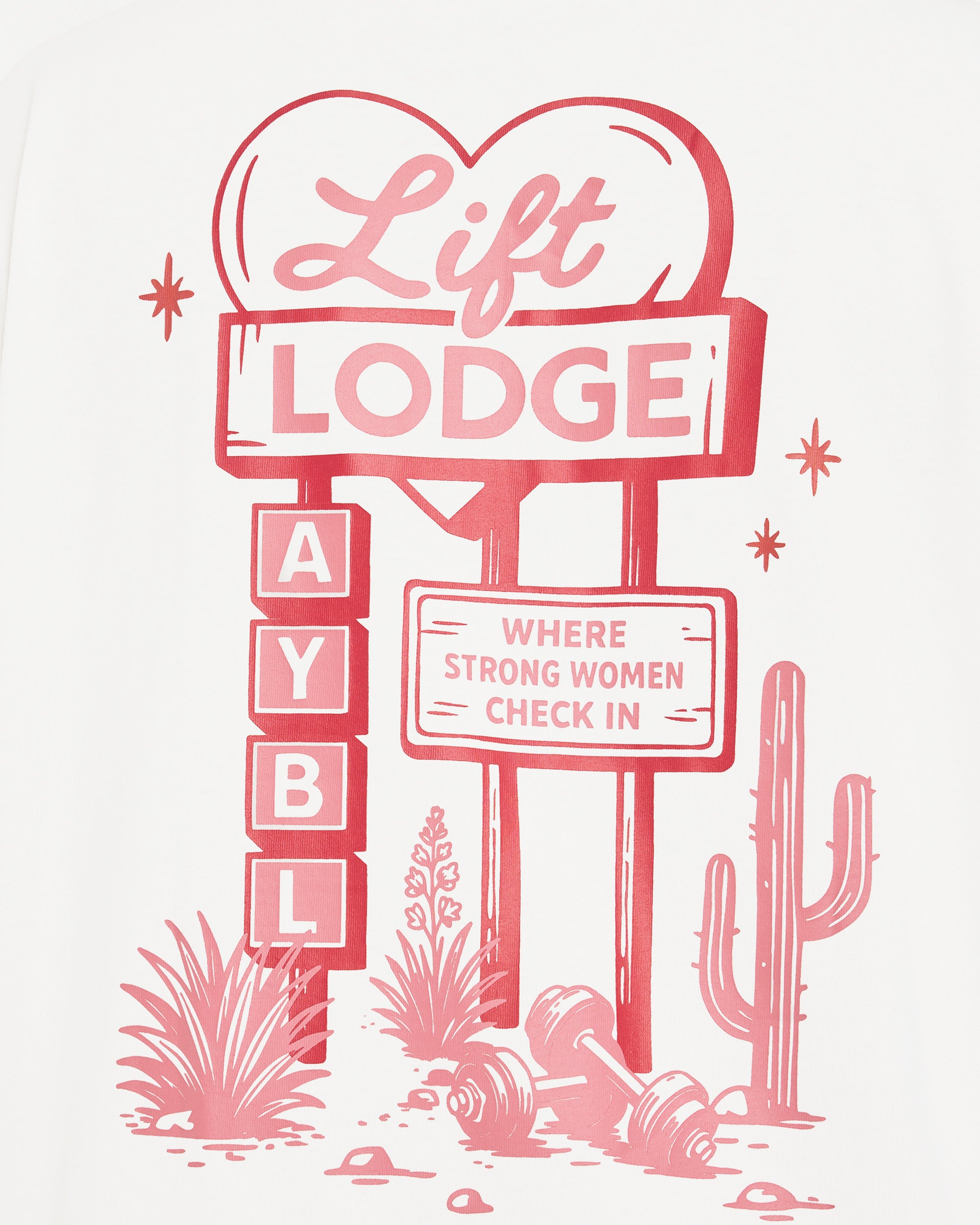 AYBL Lift Lodge Oversized T Shirt - Off Blanc