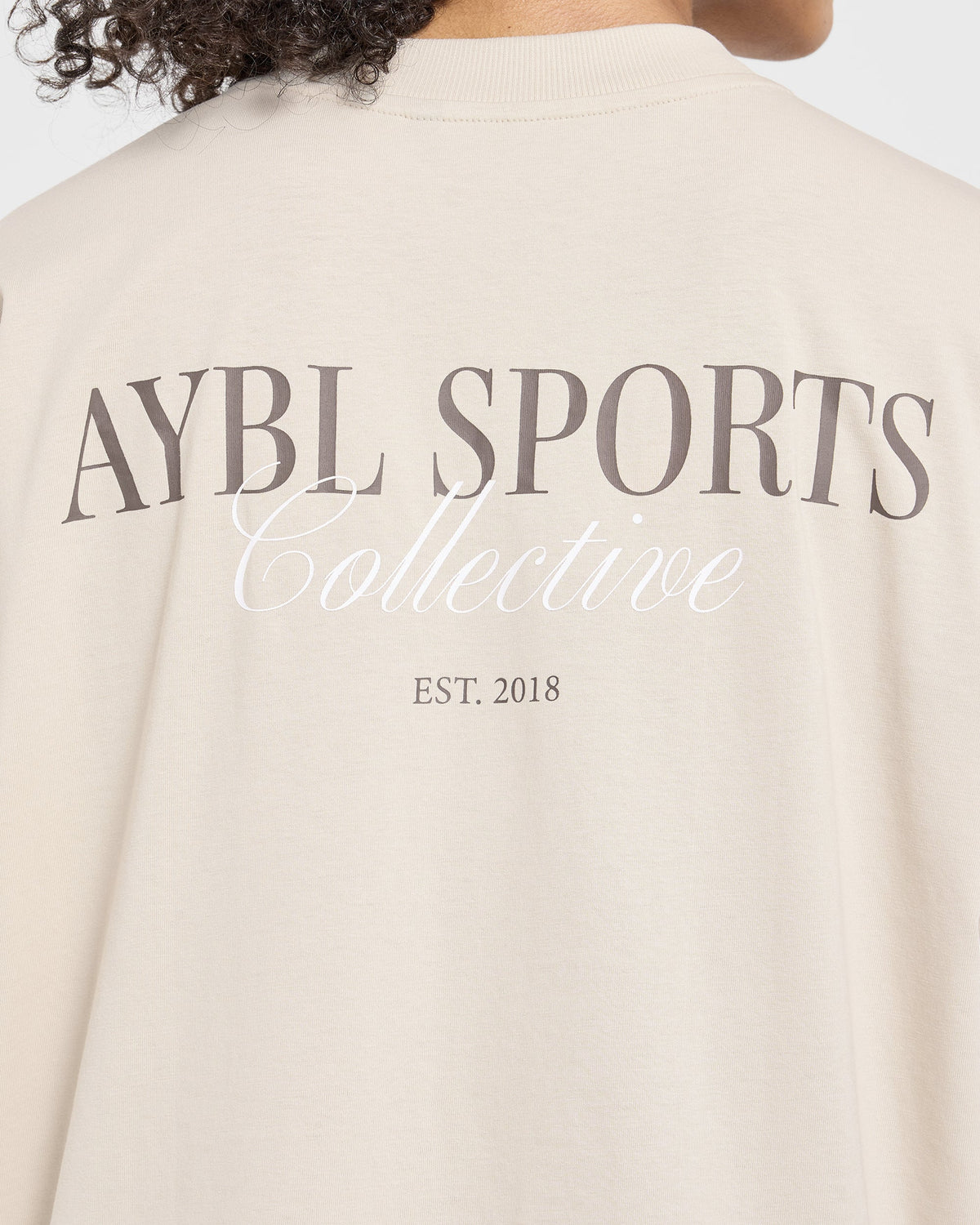 Sports Collective Oversized T Shirt - Beige