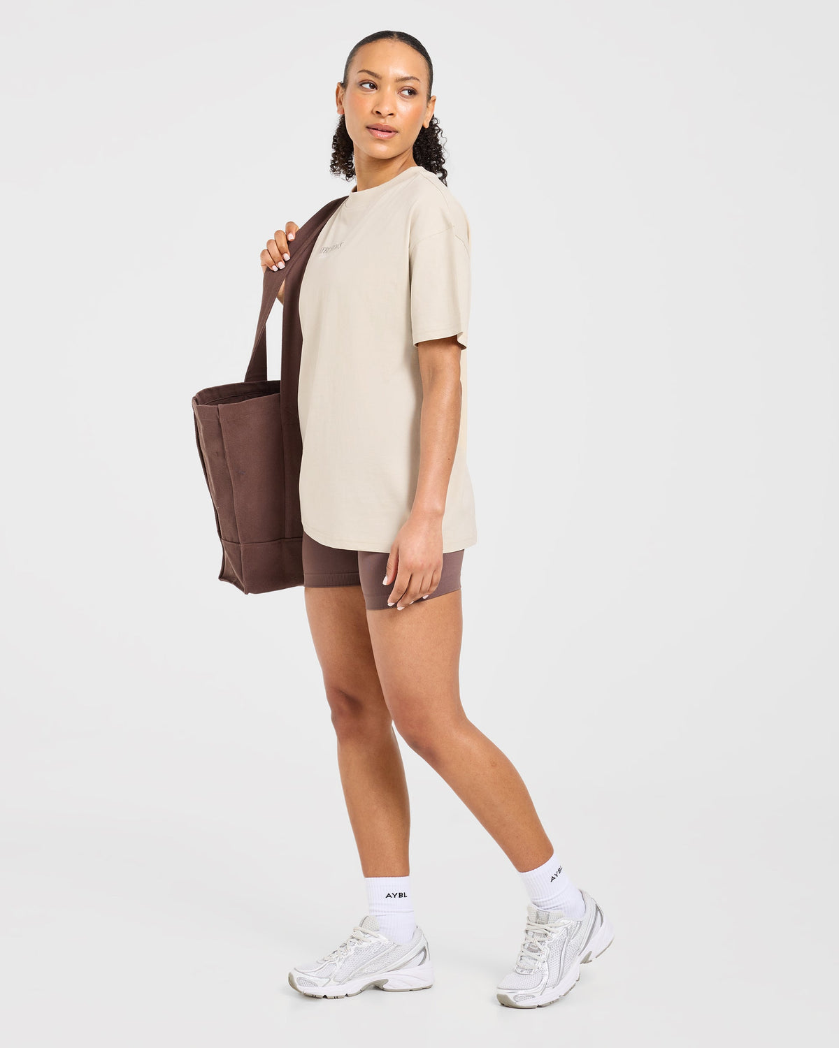 Sports Collective Oversized T Shirt - Beige