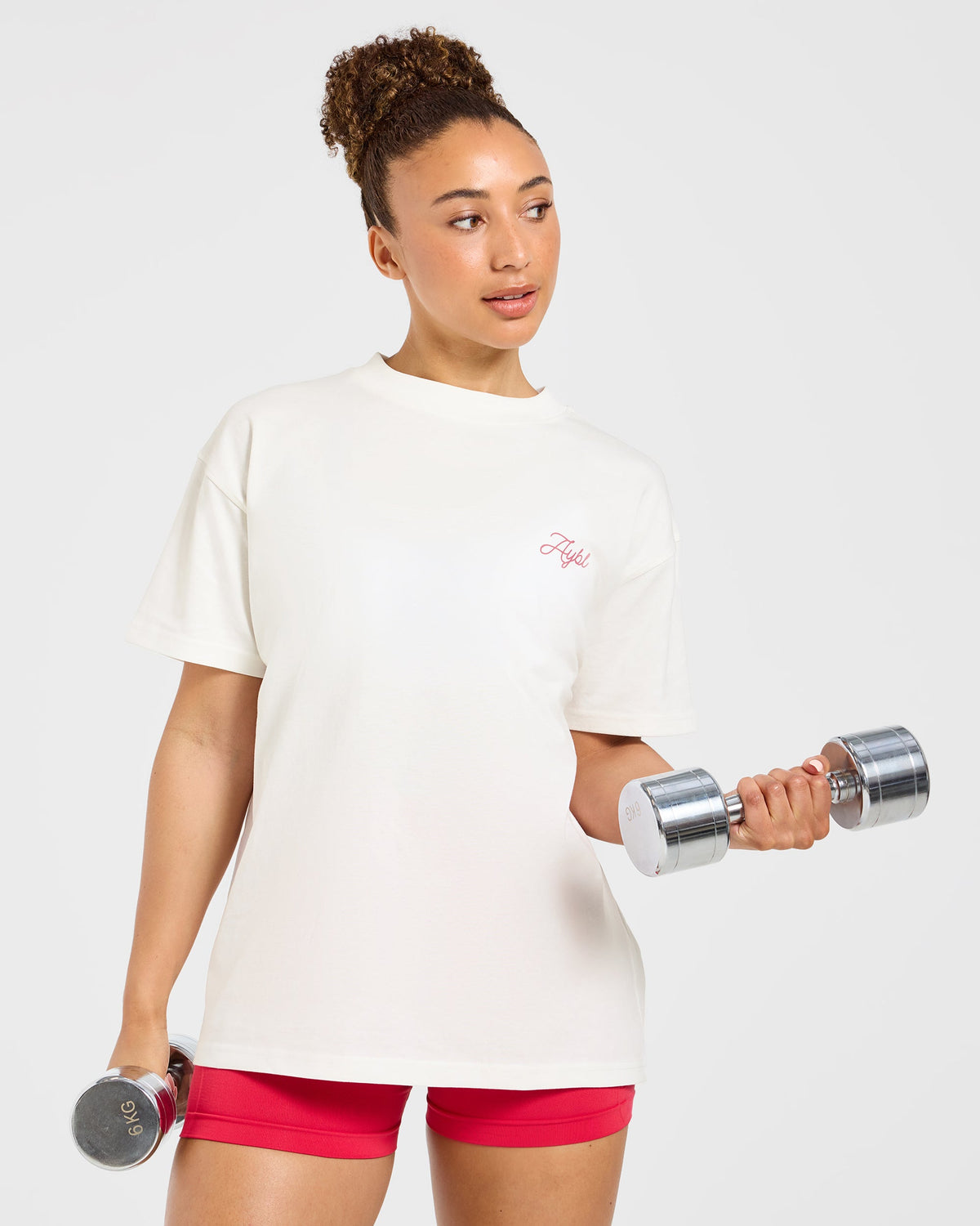 AYBL Lift Lodge Oversized T Shirt - Off Blanc