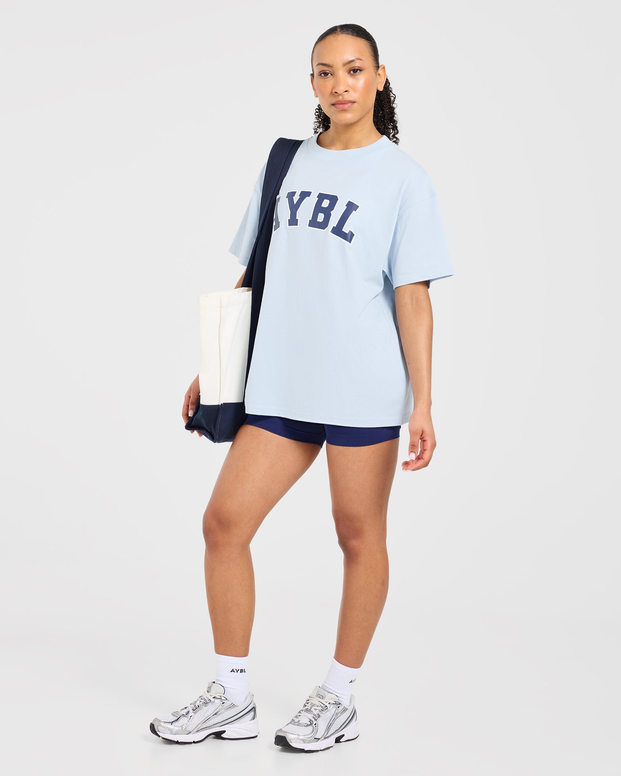 Varsity 2.0 Oversized T Shirt - Bleu