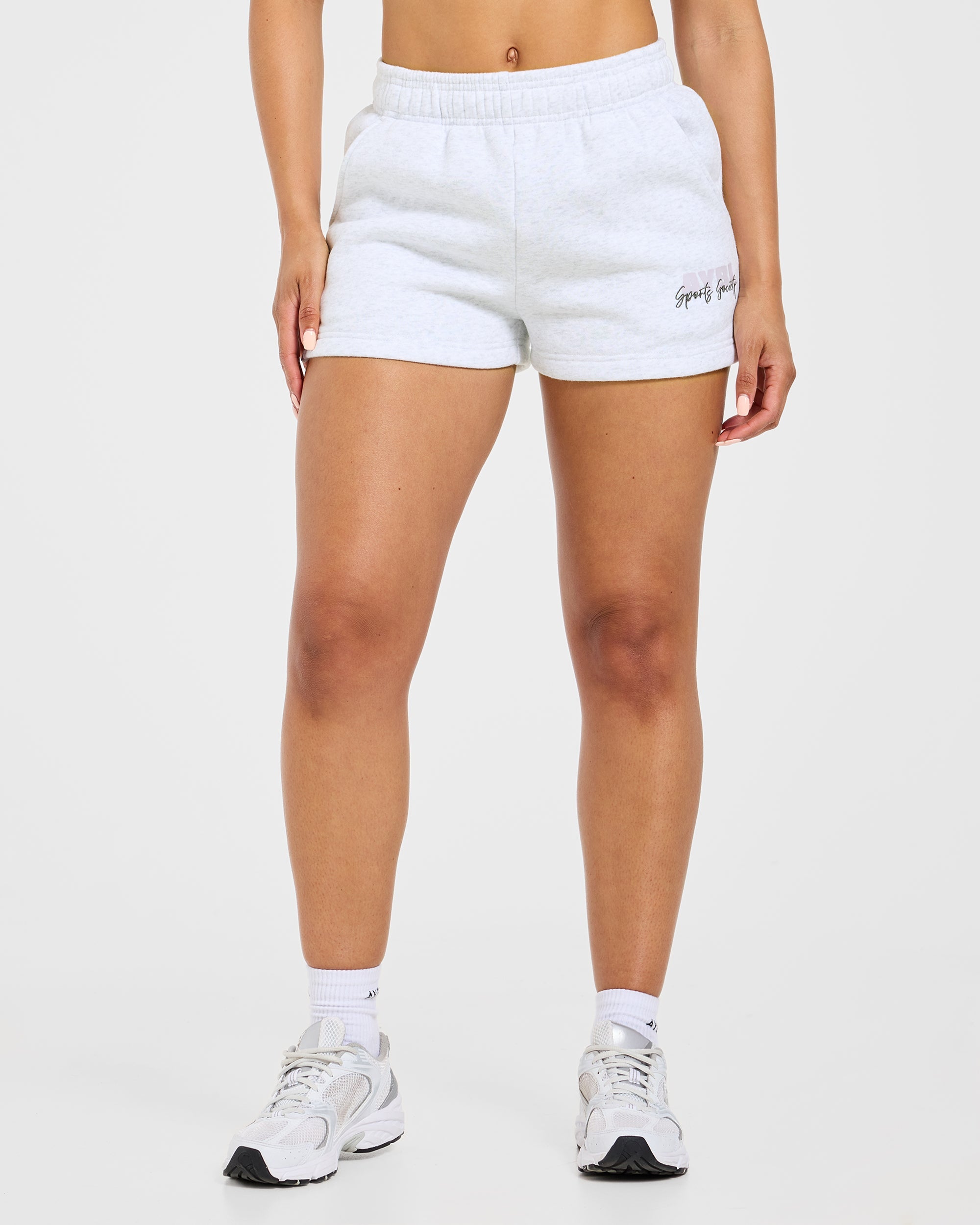 Sports Society Oversized Shorts - Heather Gris