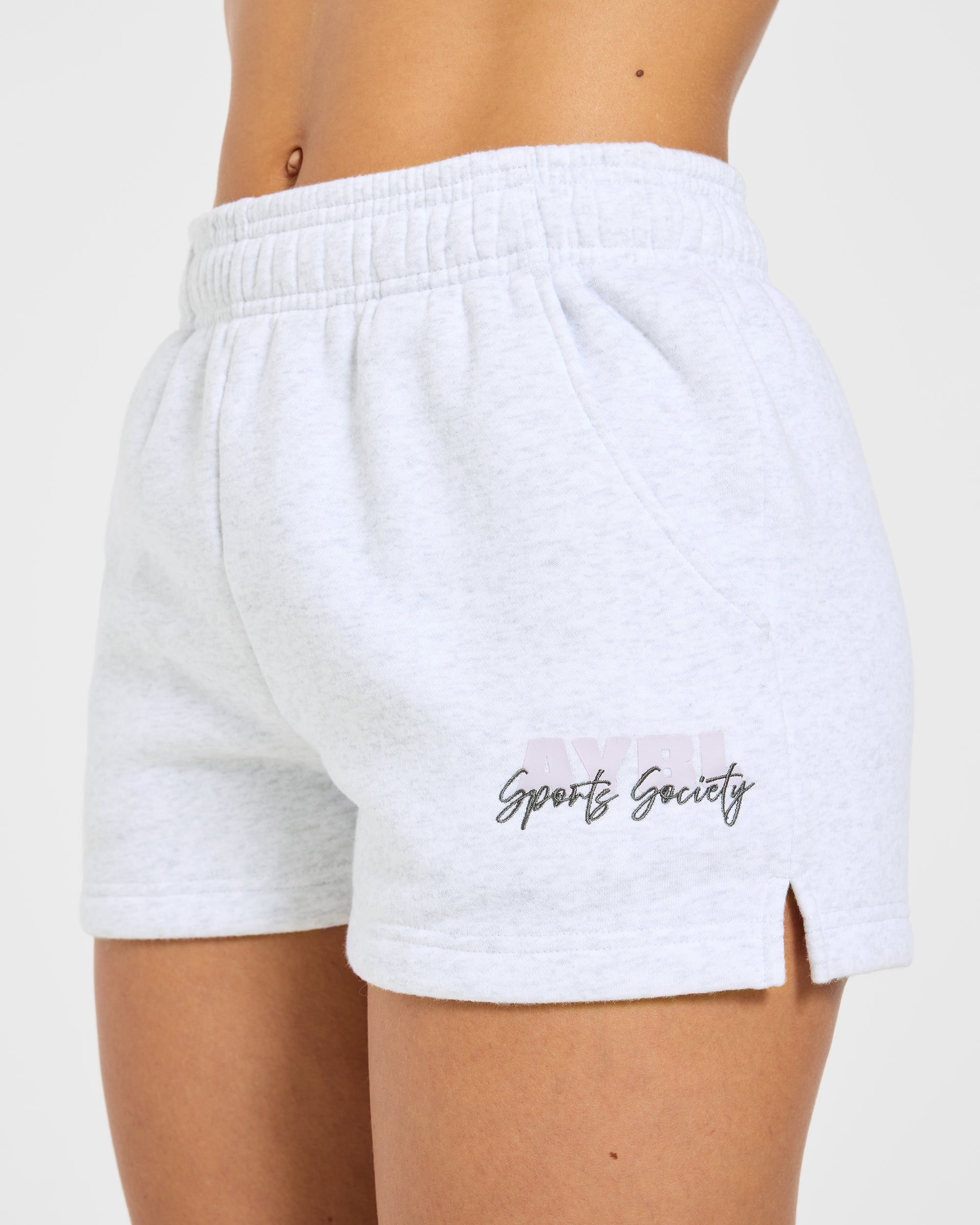 Sports Society Oversized Shorts - Heather Gris