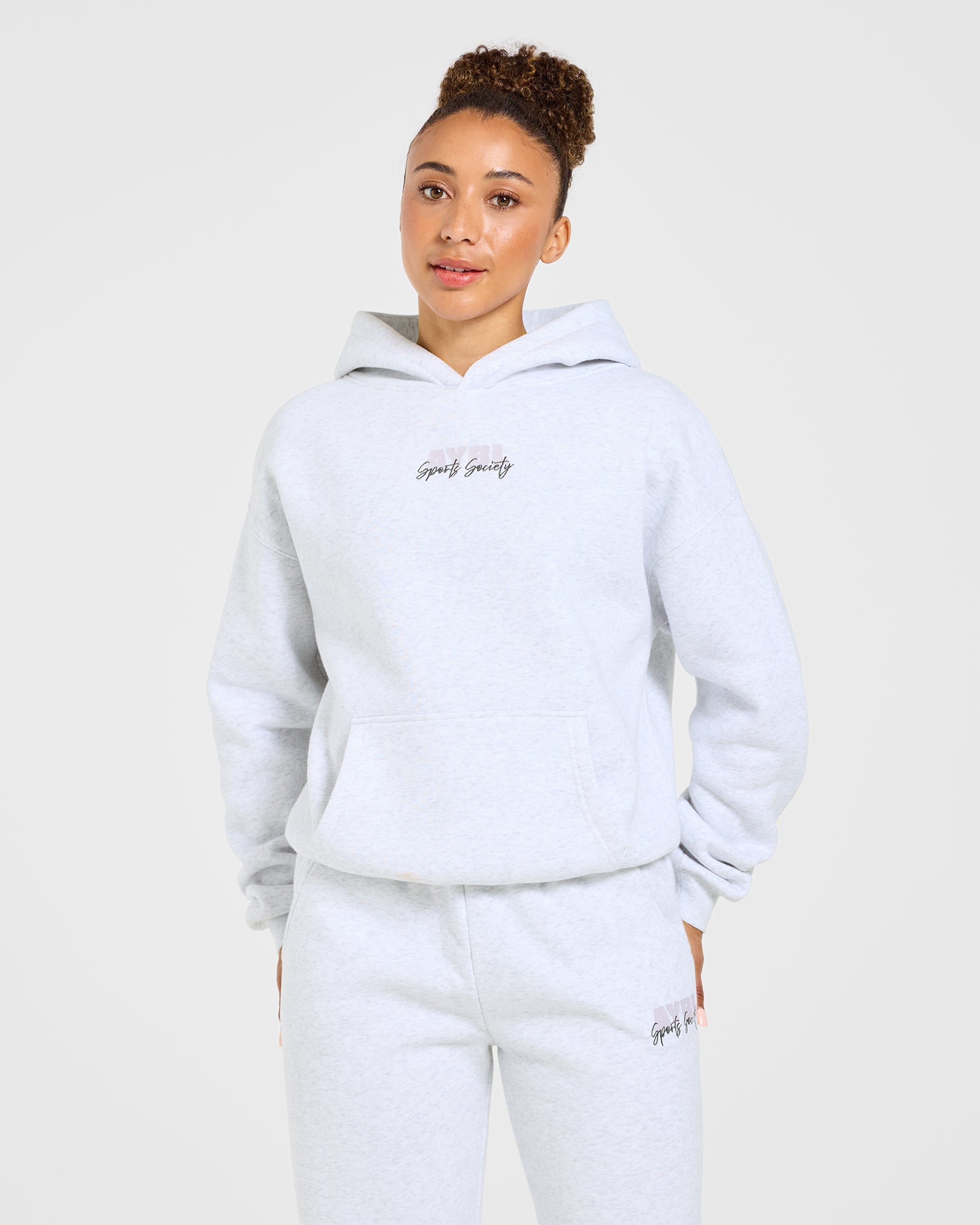 Sports Society Oversized Hoodie - Heather Gris