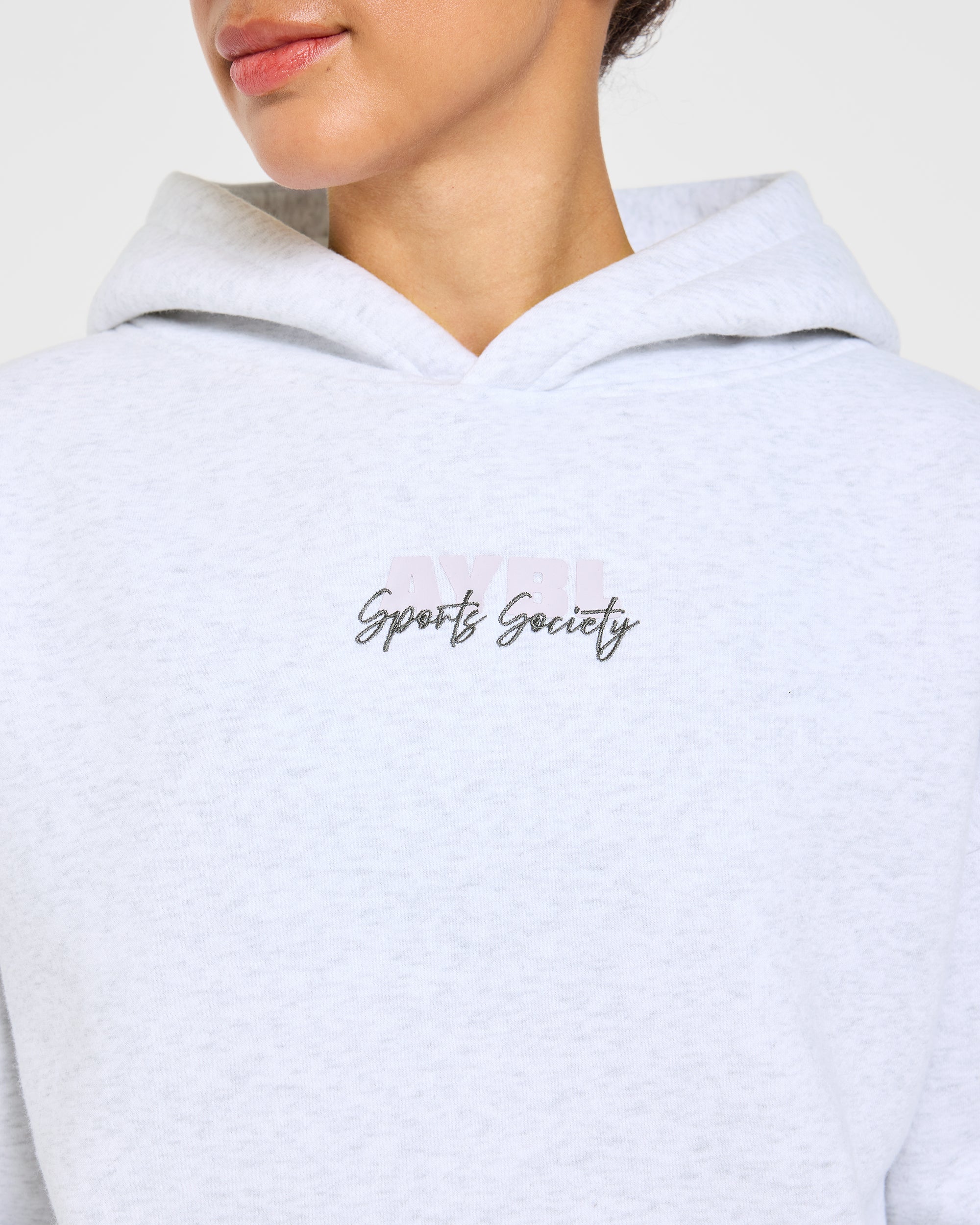 Sports Society Oversized Hoodie - Heather Gris