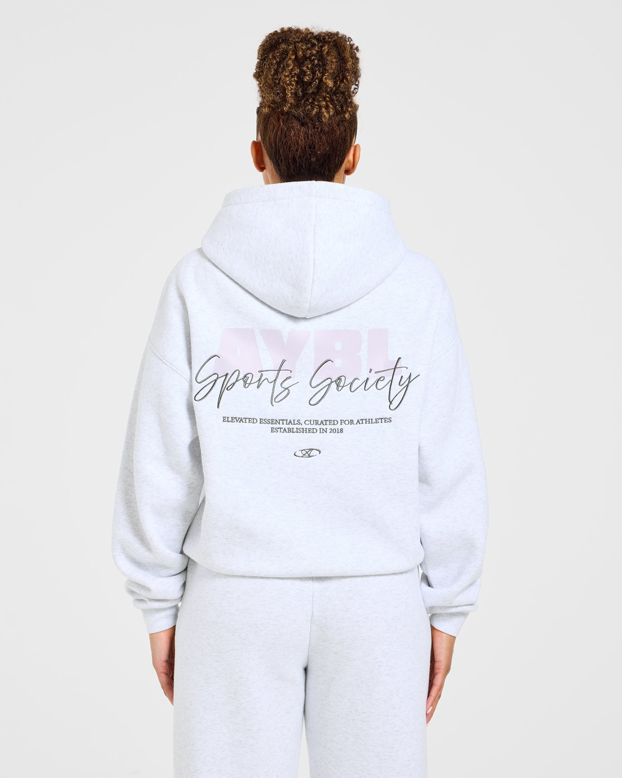 Sports Society Oversized Hoodie - Heather Gris