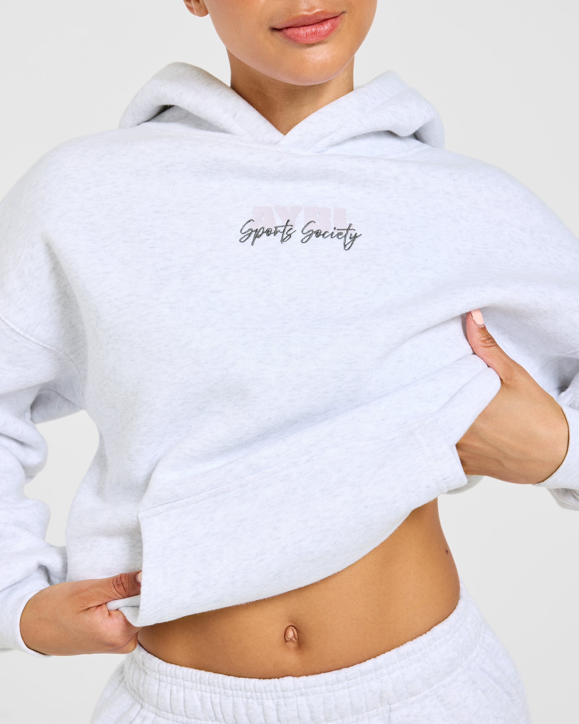 Sports Society Oversized Hoodie - Heather Gris