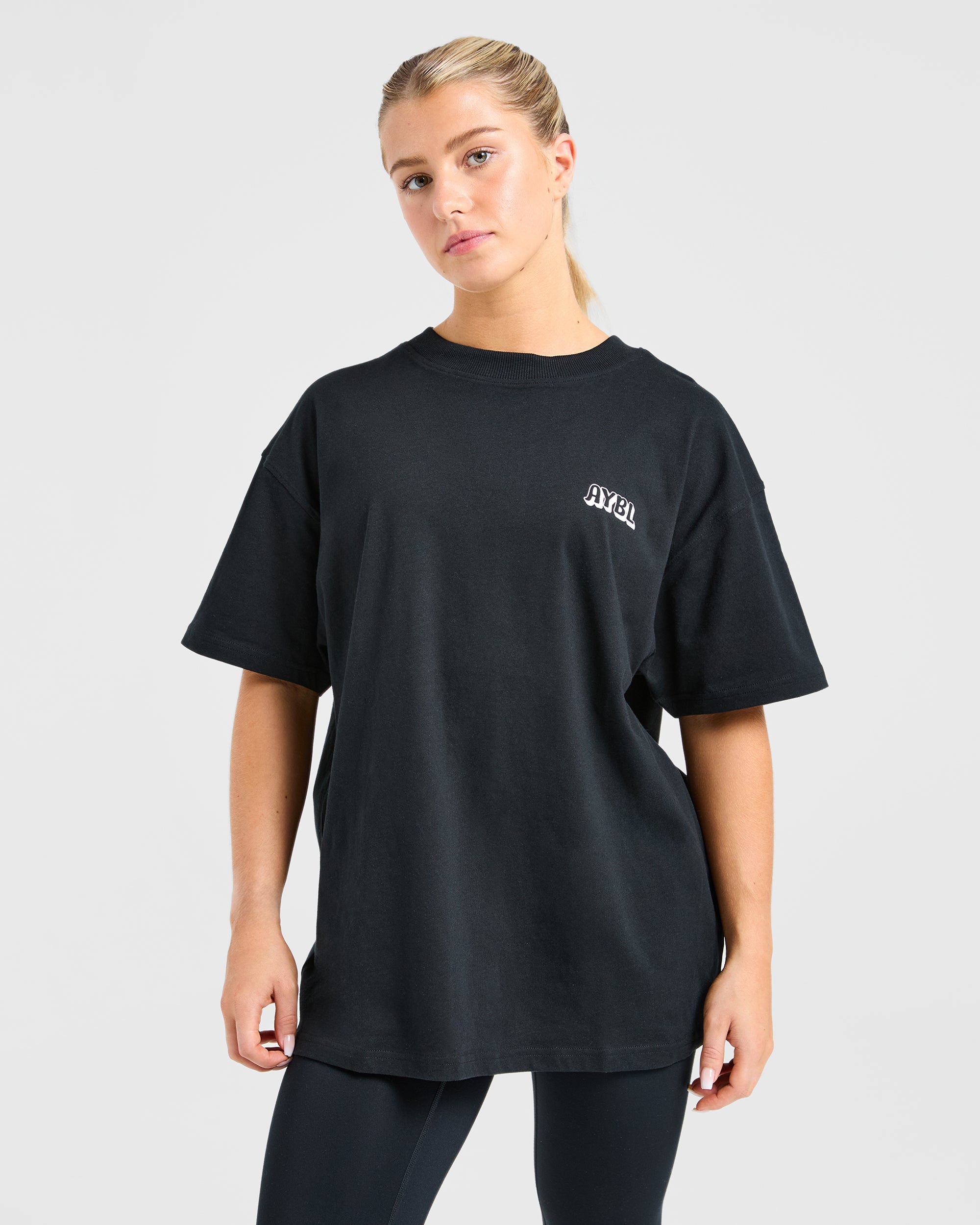 Gym Girl Era Oversized T Shirt - Noir