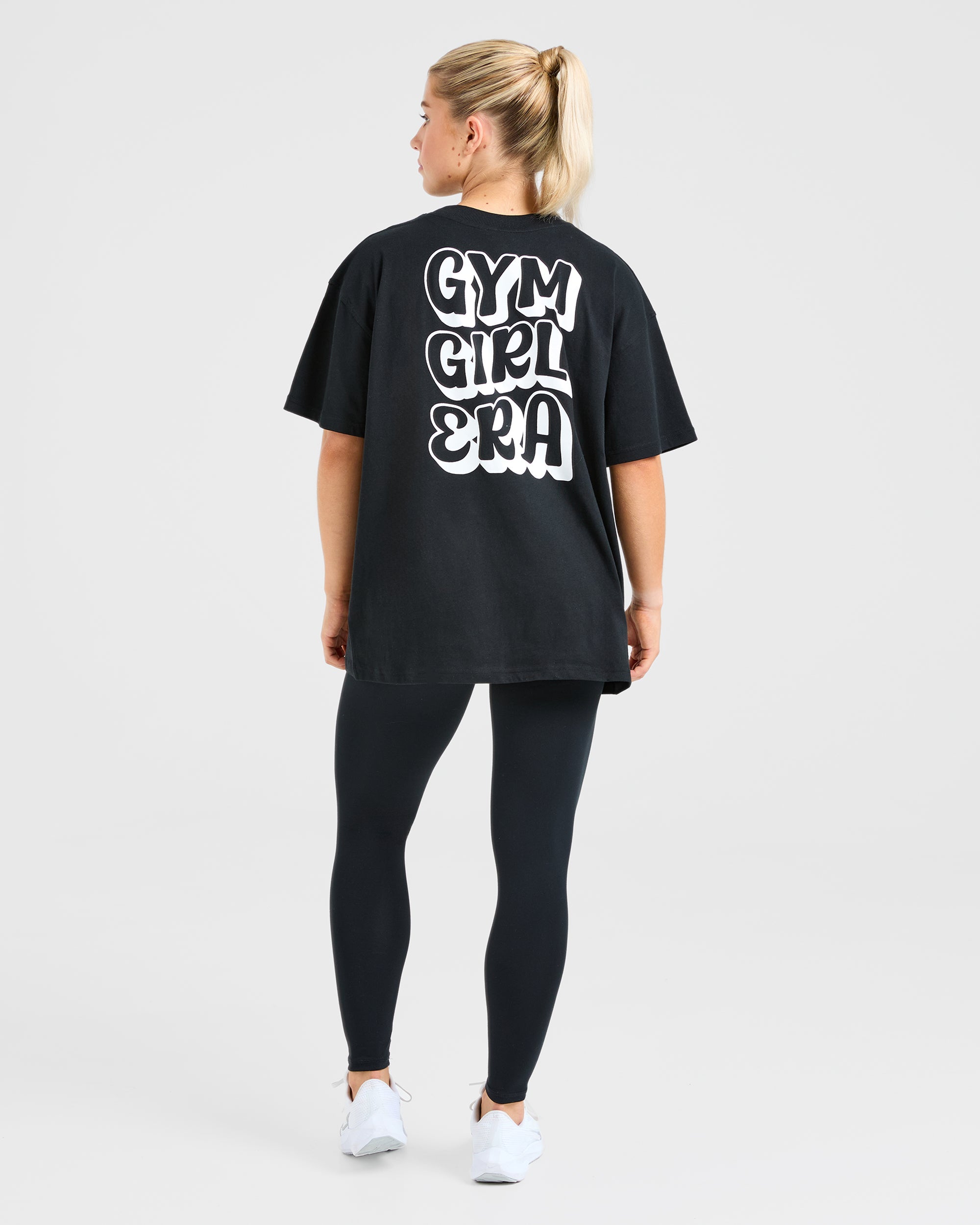 Gym Girl Era Oversized T Shirt - Noir