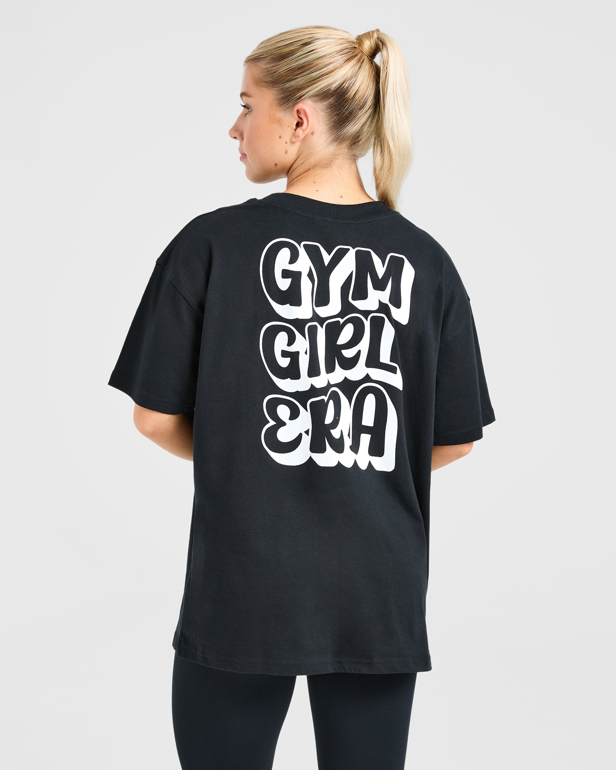 Gym Girl Era Oversized T Shirt - Noir