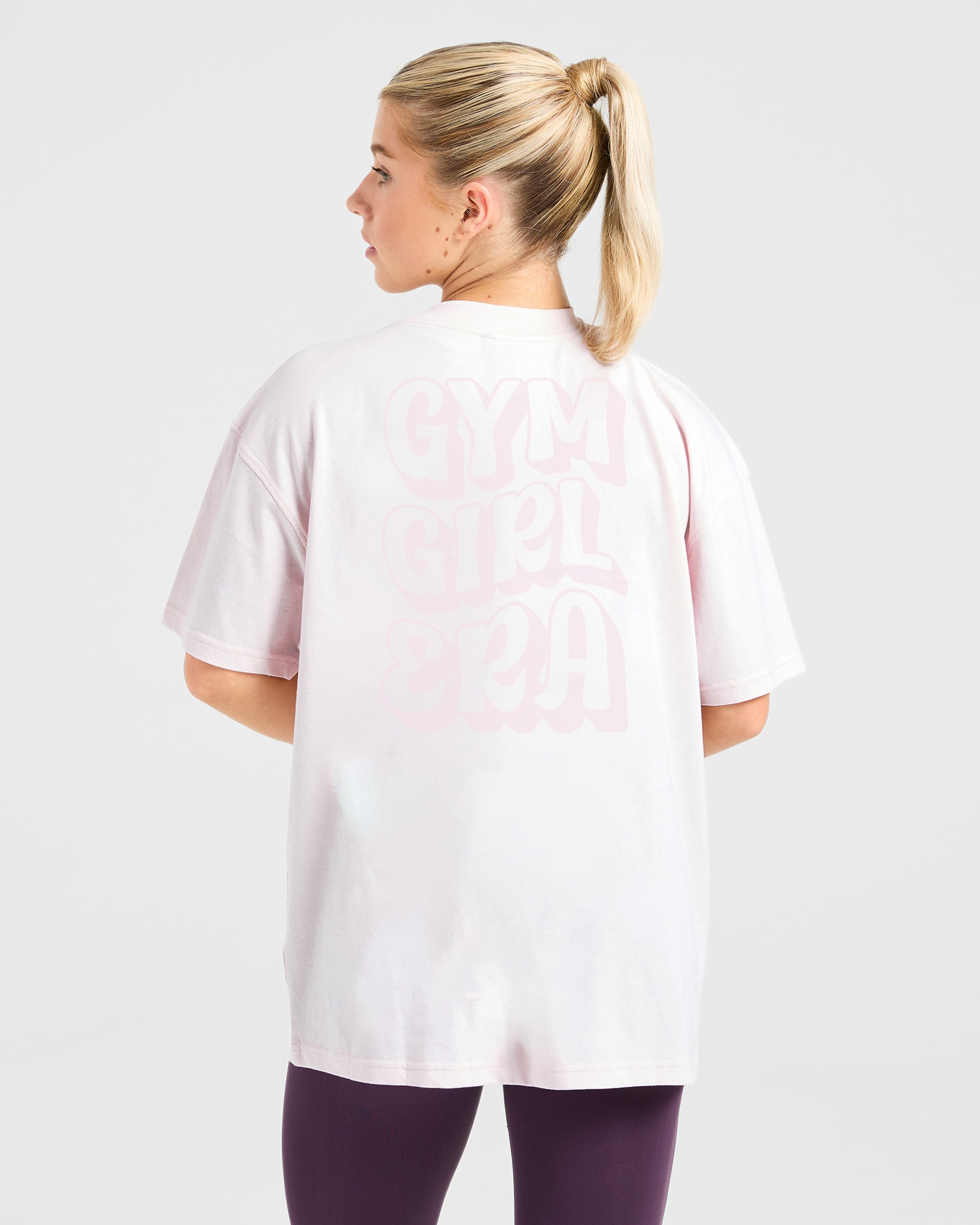 Gym Girl Era Oversized T Shirt - Rose