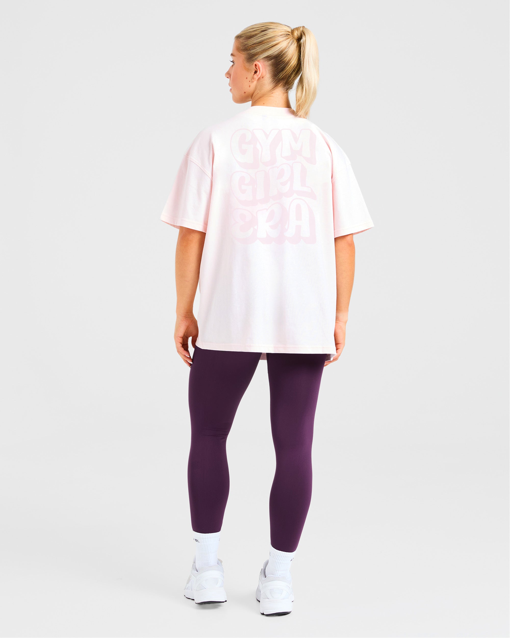 Gym Girl Era Oversized T Shirt - Rose