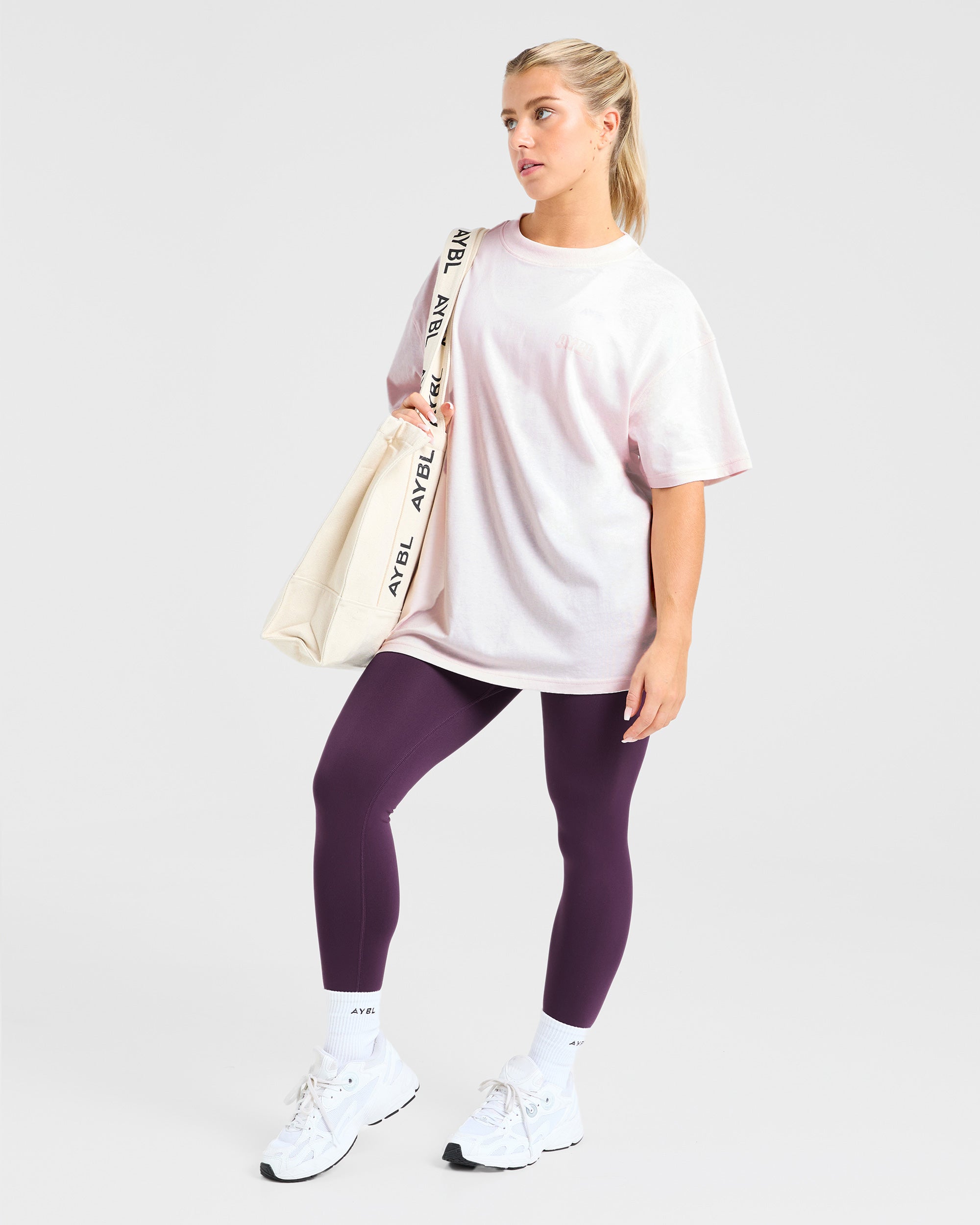 Gym Girl Era Oversized T Shirt - Rose