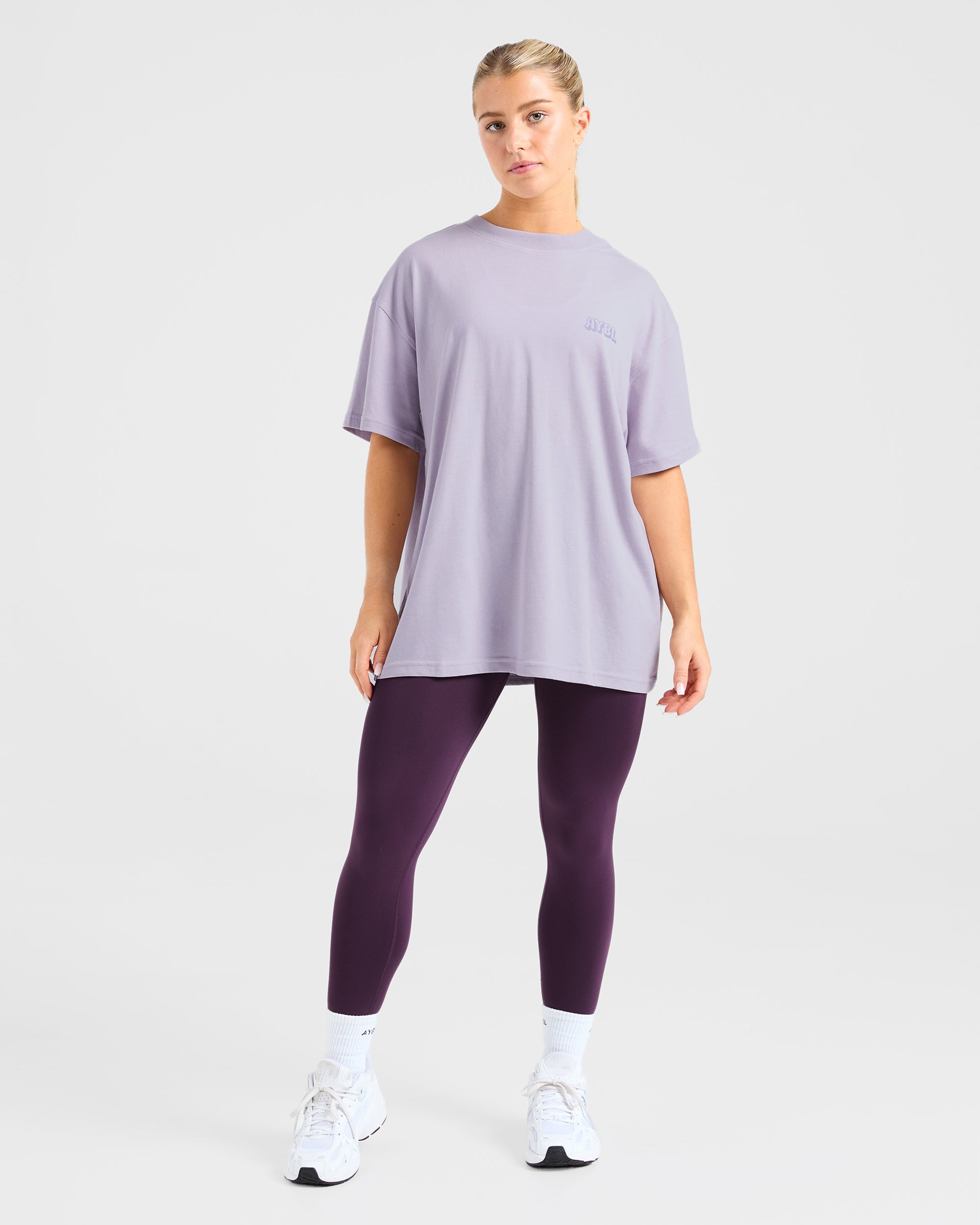 Gym Girl Era Oversized T Shirt - Violet