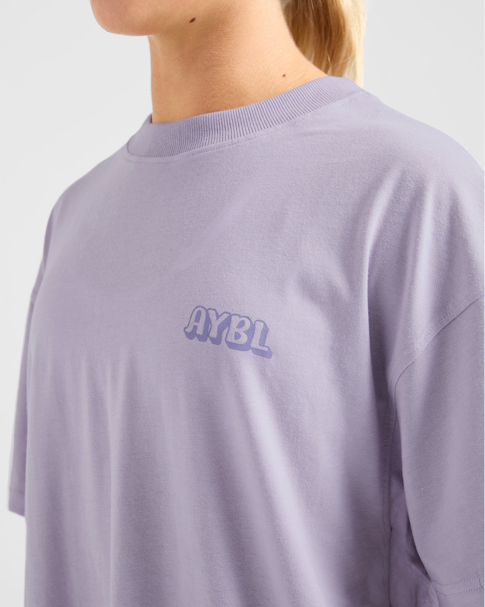 Gym Girl Era Oversized T Shirt - Violet