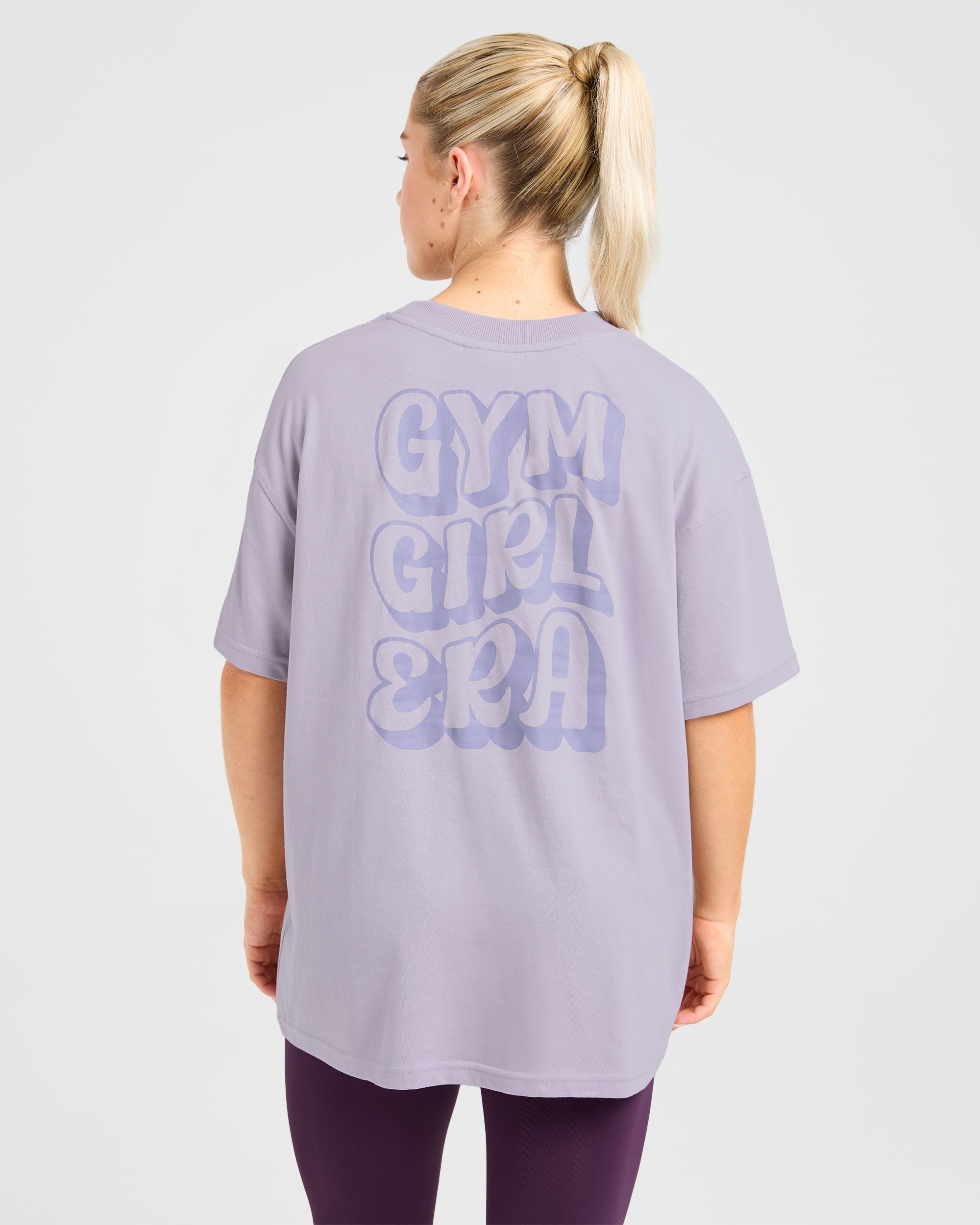 Gym Girl Era Oversized T Shirt - Violet