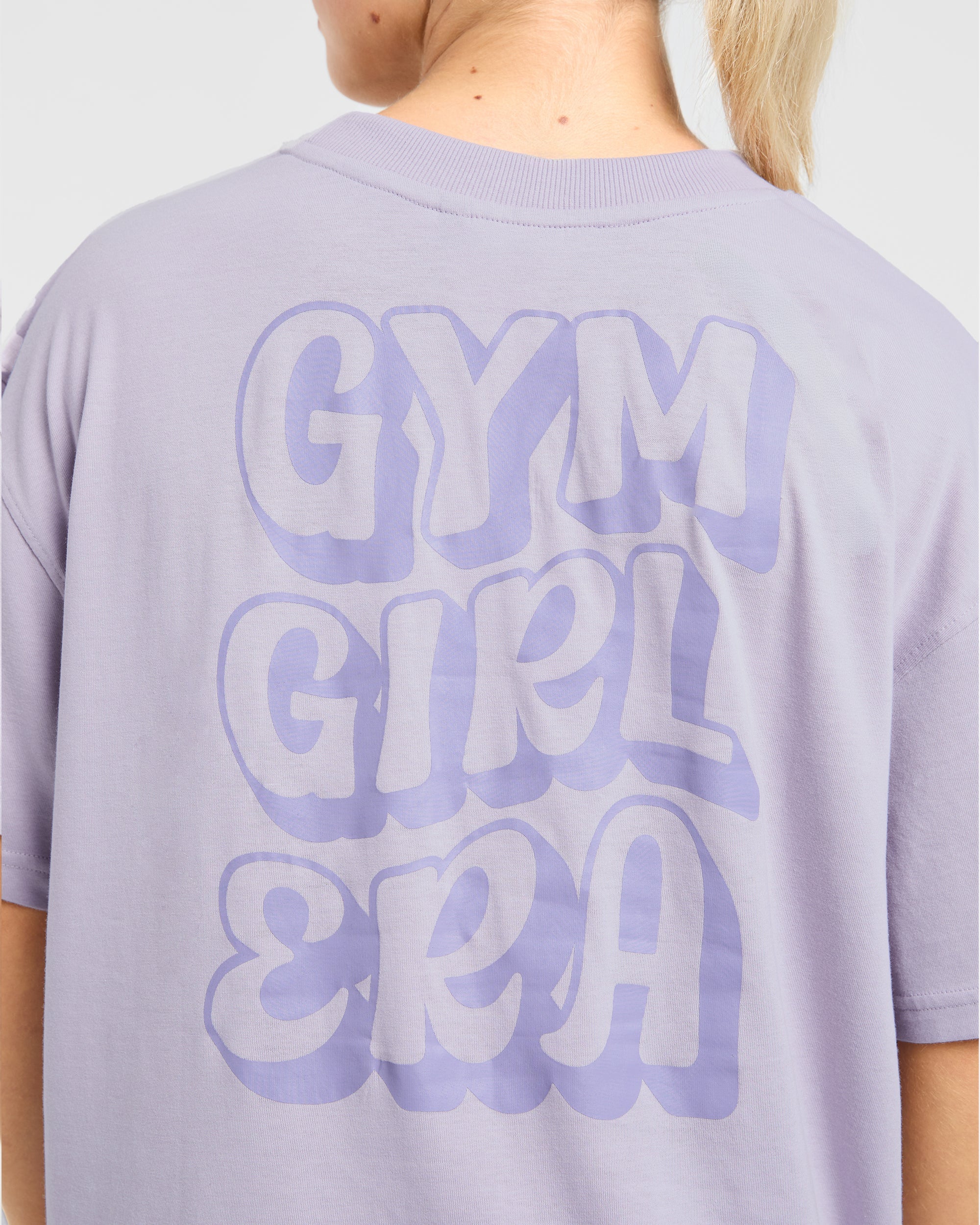 Gym Girl Era Oversized T Shirt - Violet