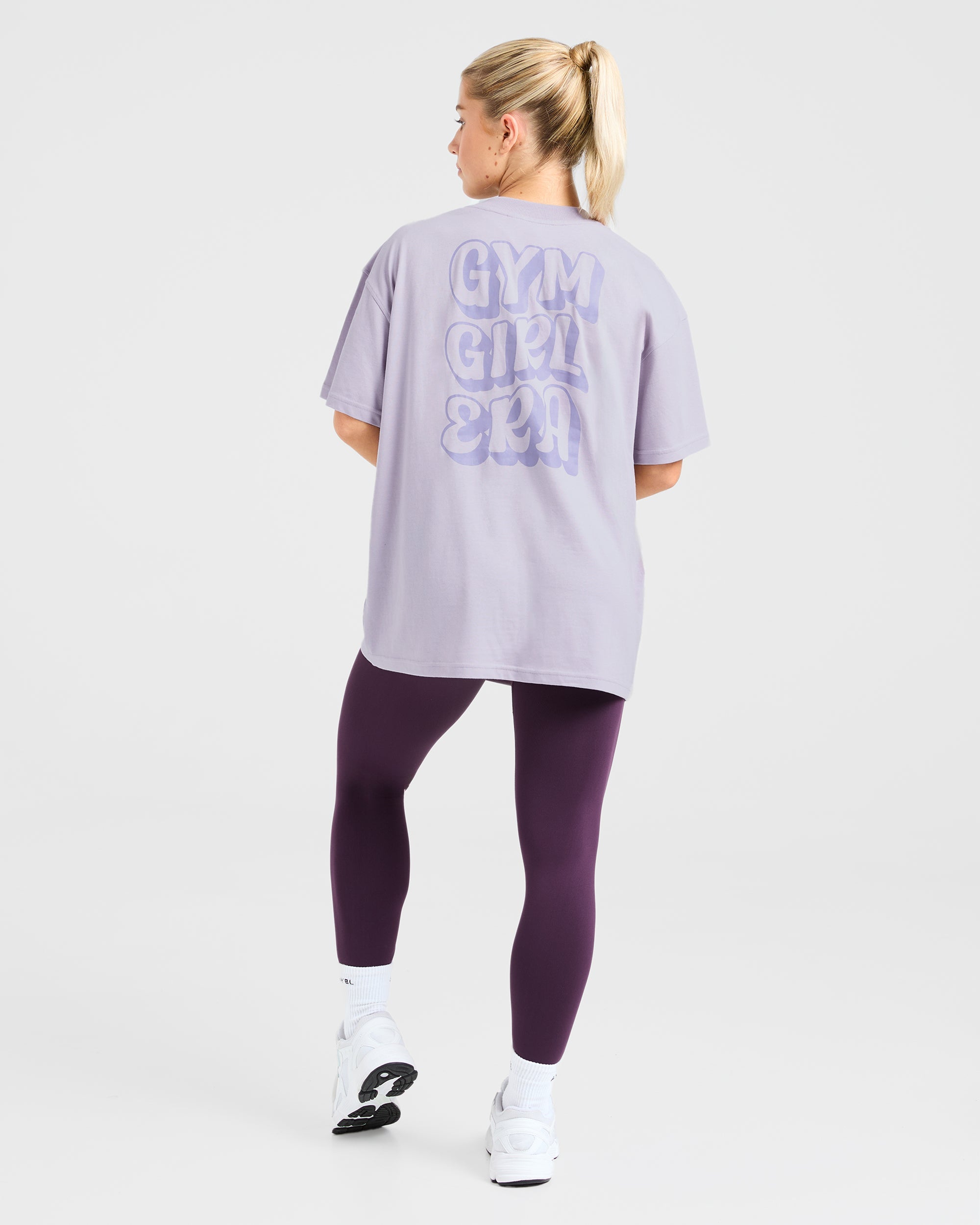 Gym Girl Era Oversized T Shirt - Violet