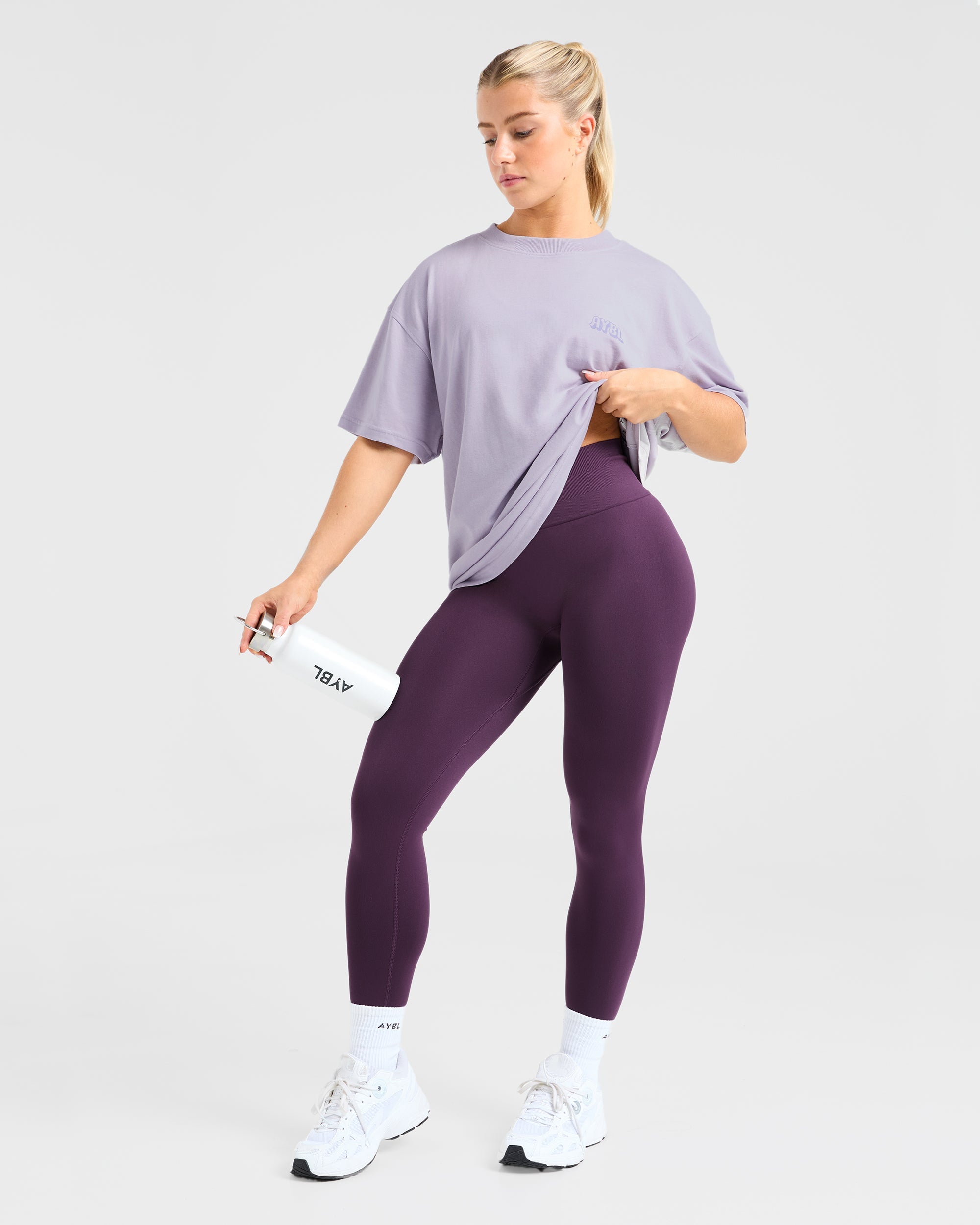 Gym Girl Era Oversized T Shirt - Violet