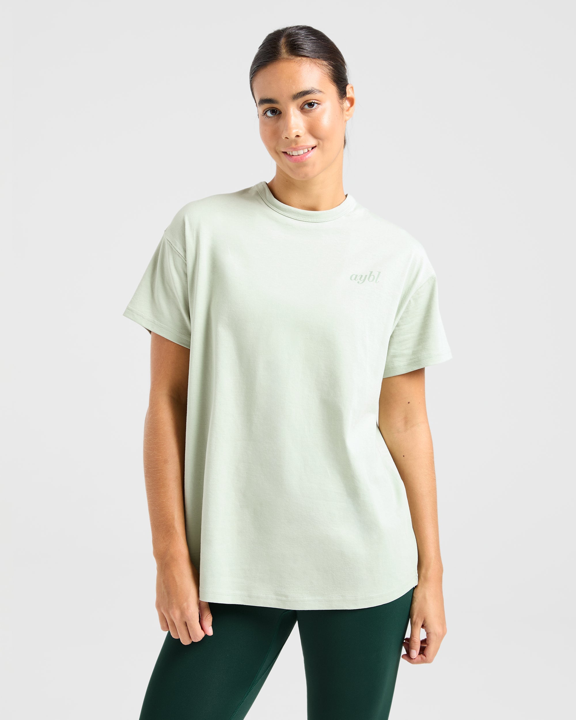 Show Yourself Kindness Oversized T Shirt - Vert