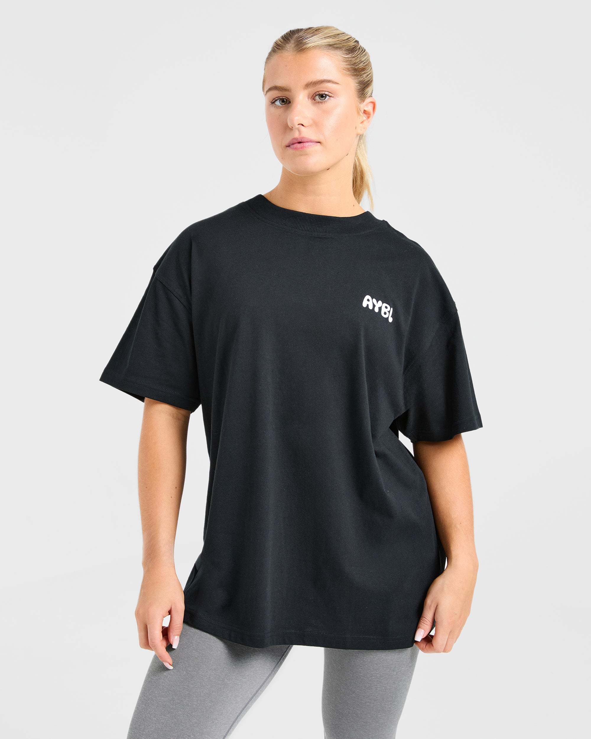 Mind Over Matter V2 Oversized T Shirt - Noir