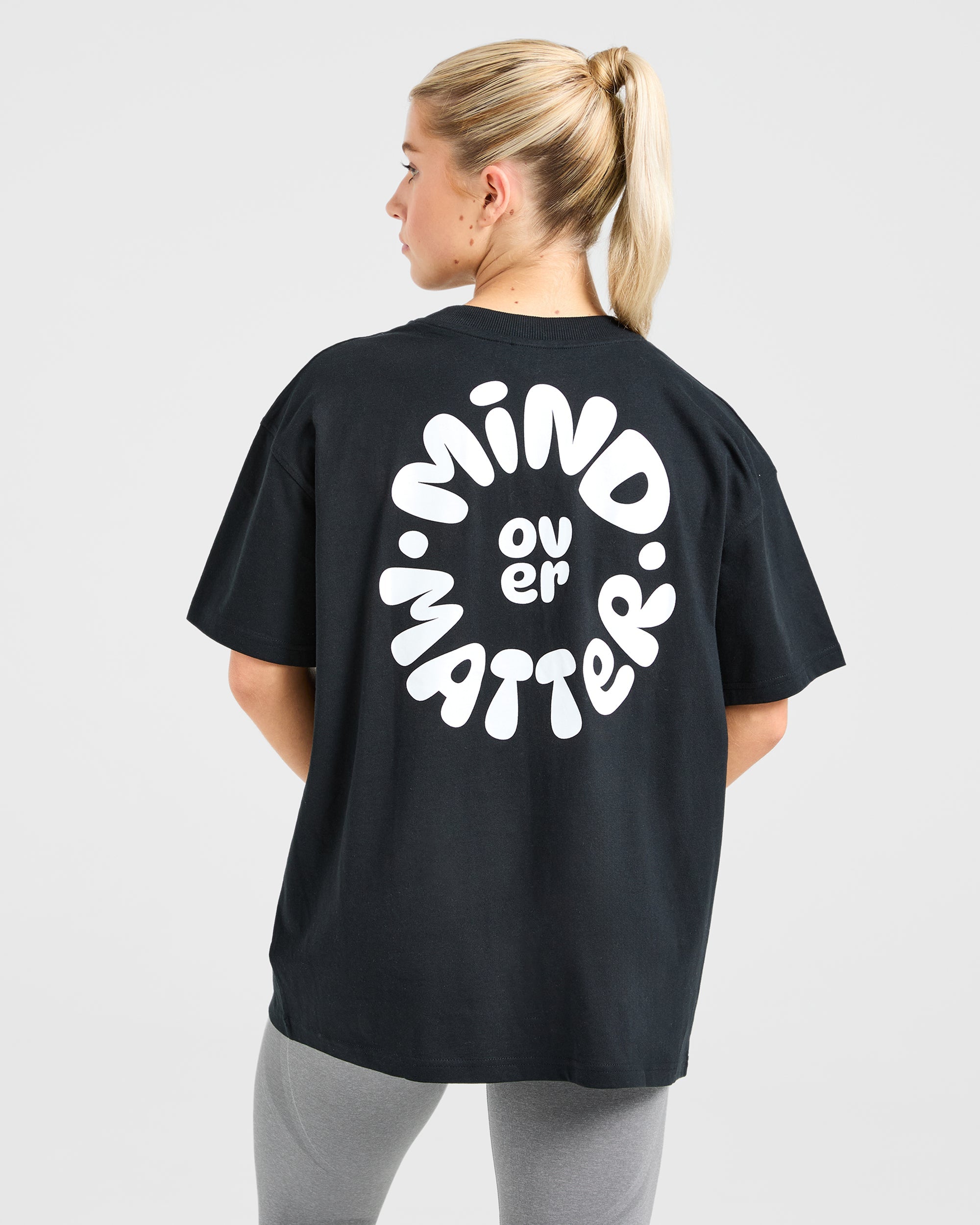 Mind Over Matter V2 Oversized T Shirt - Noir