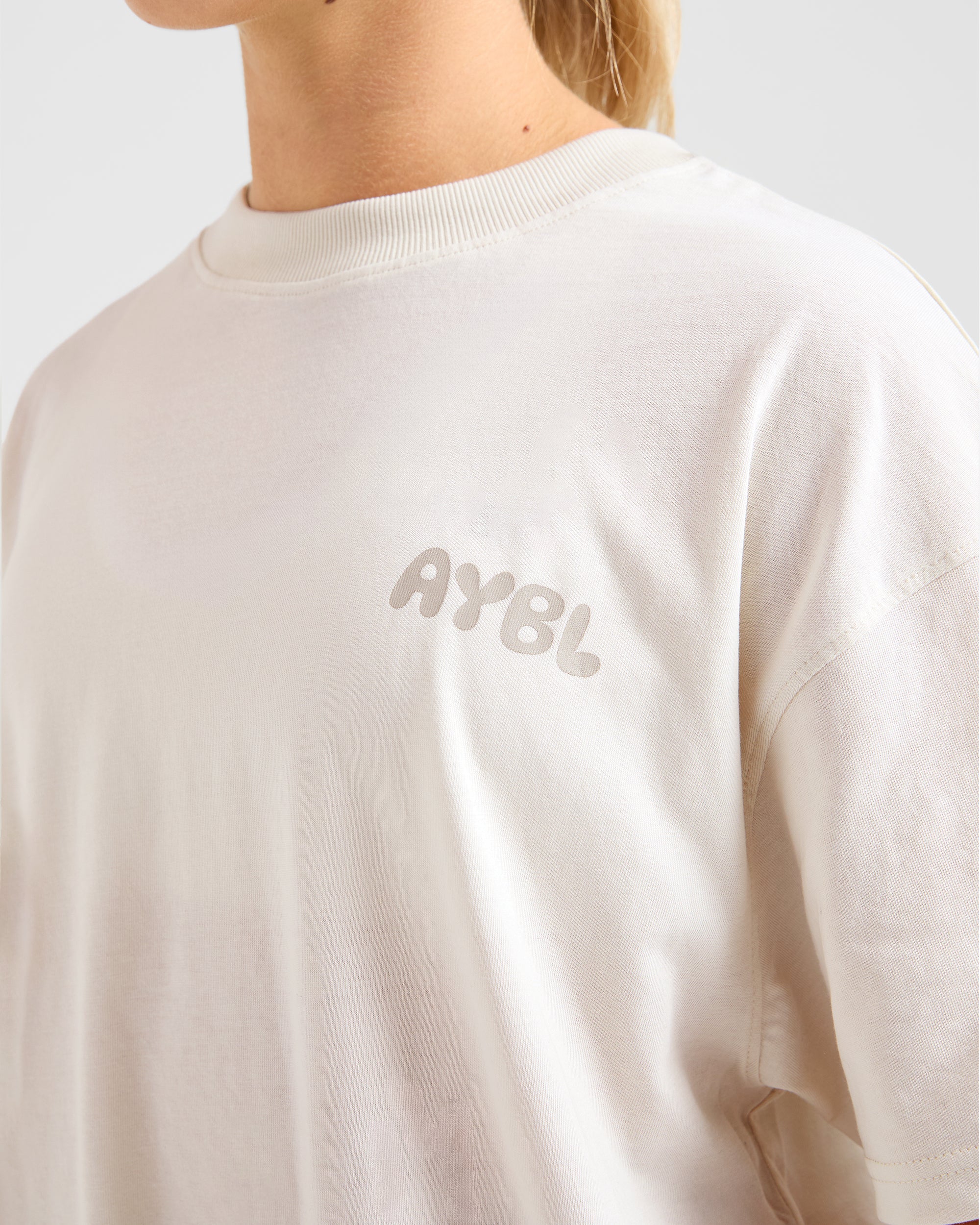 Mind Over Matter V2 Oversized T Shirt - Beige/Brun