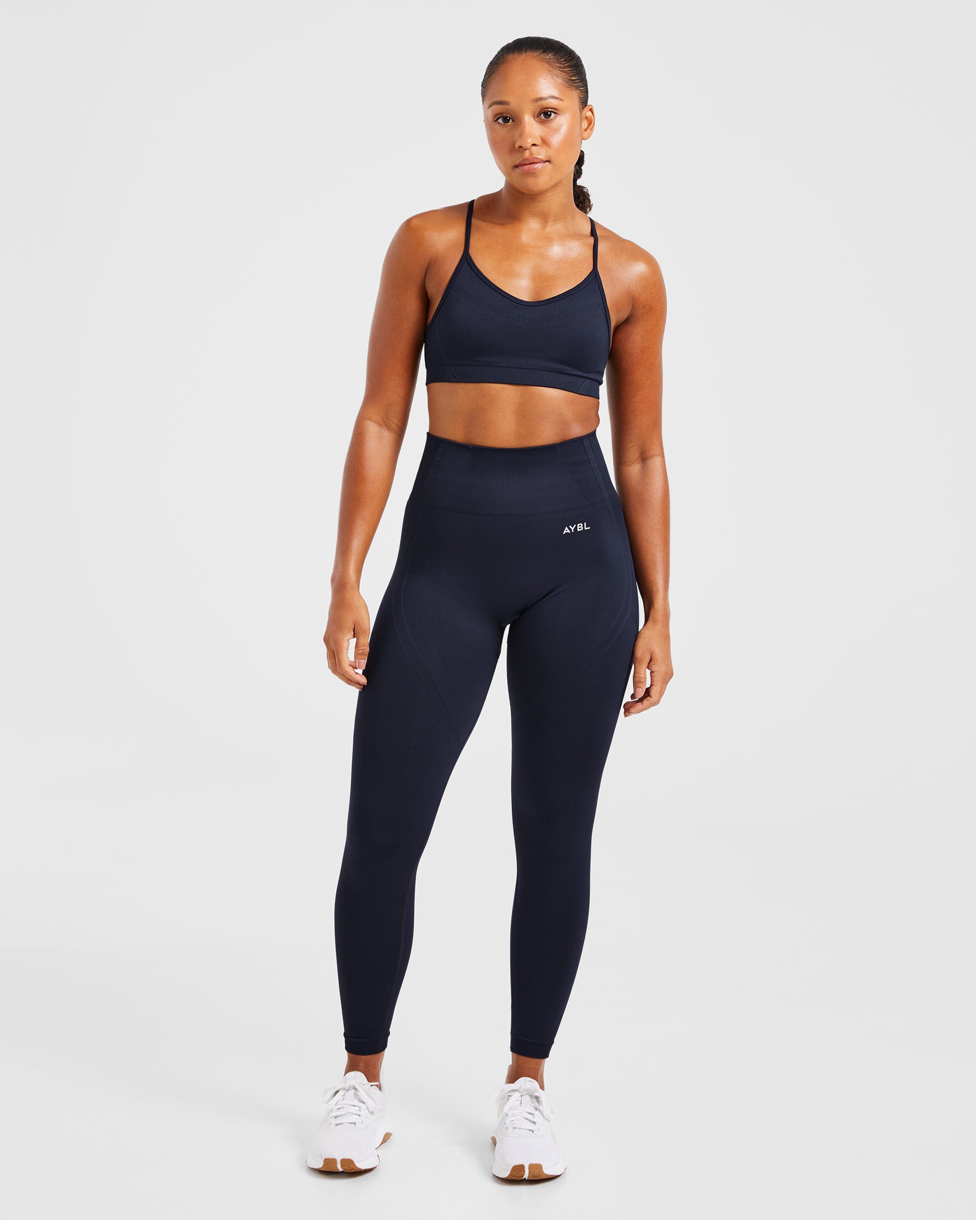 Balance V3 Seamless Strappy Sports Bra - Navy