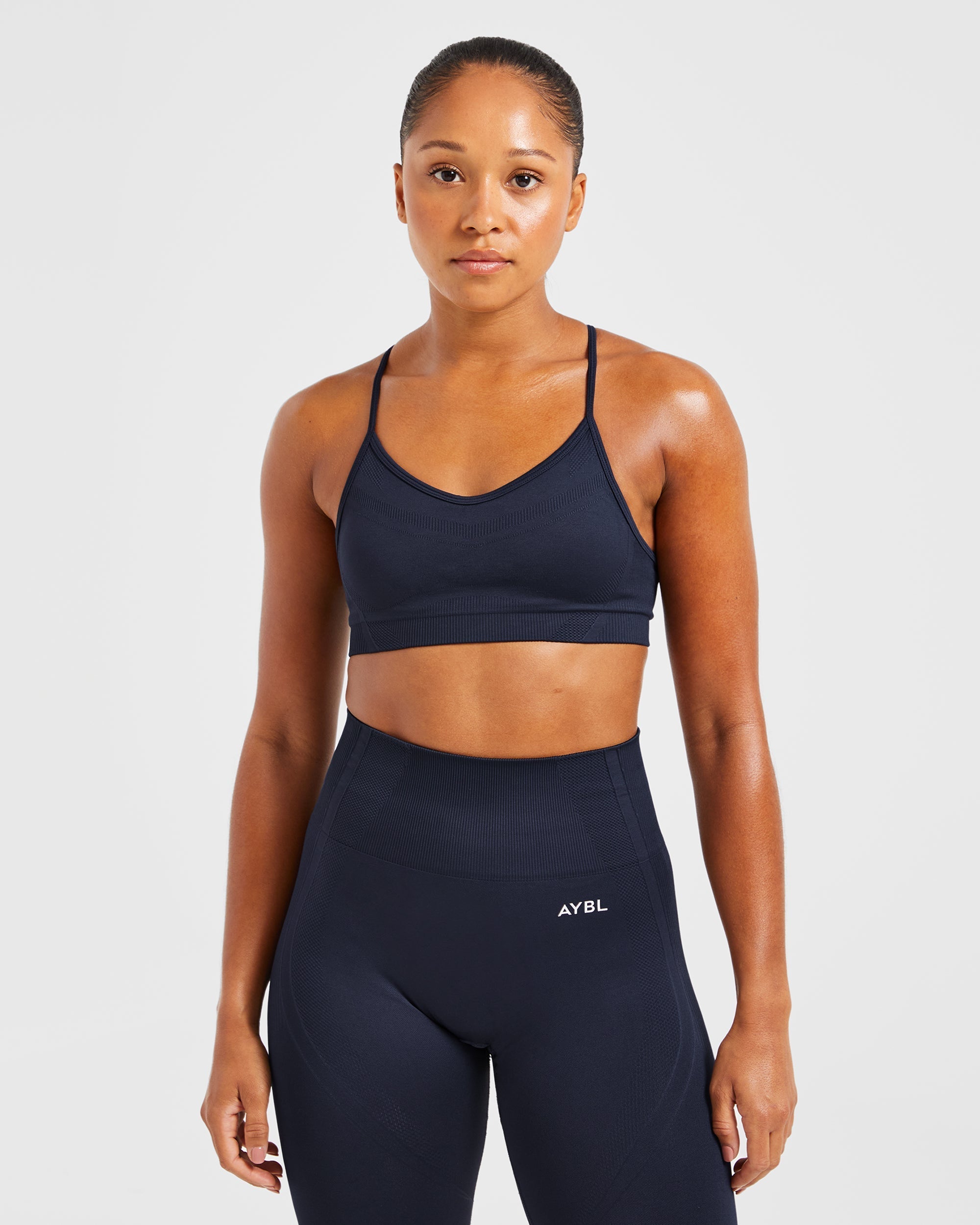 Balance V3 Seamless Strappy Sports Bra - Navy