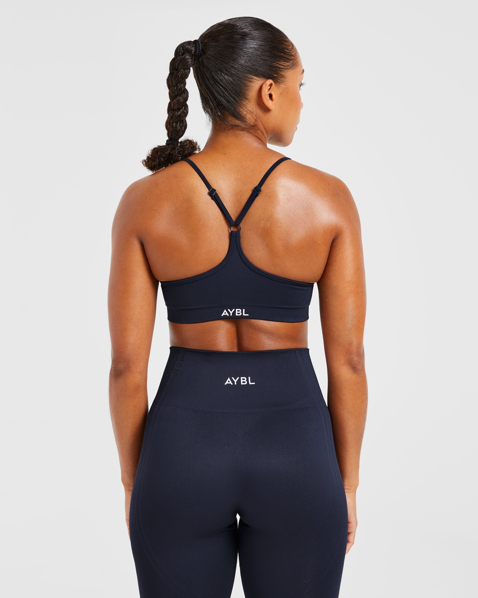 Balance V3 Seamless Strappy Sports Bra - Navy