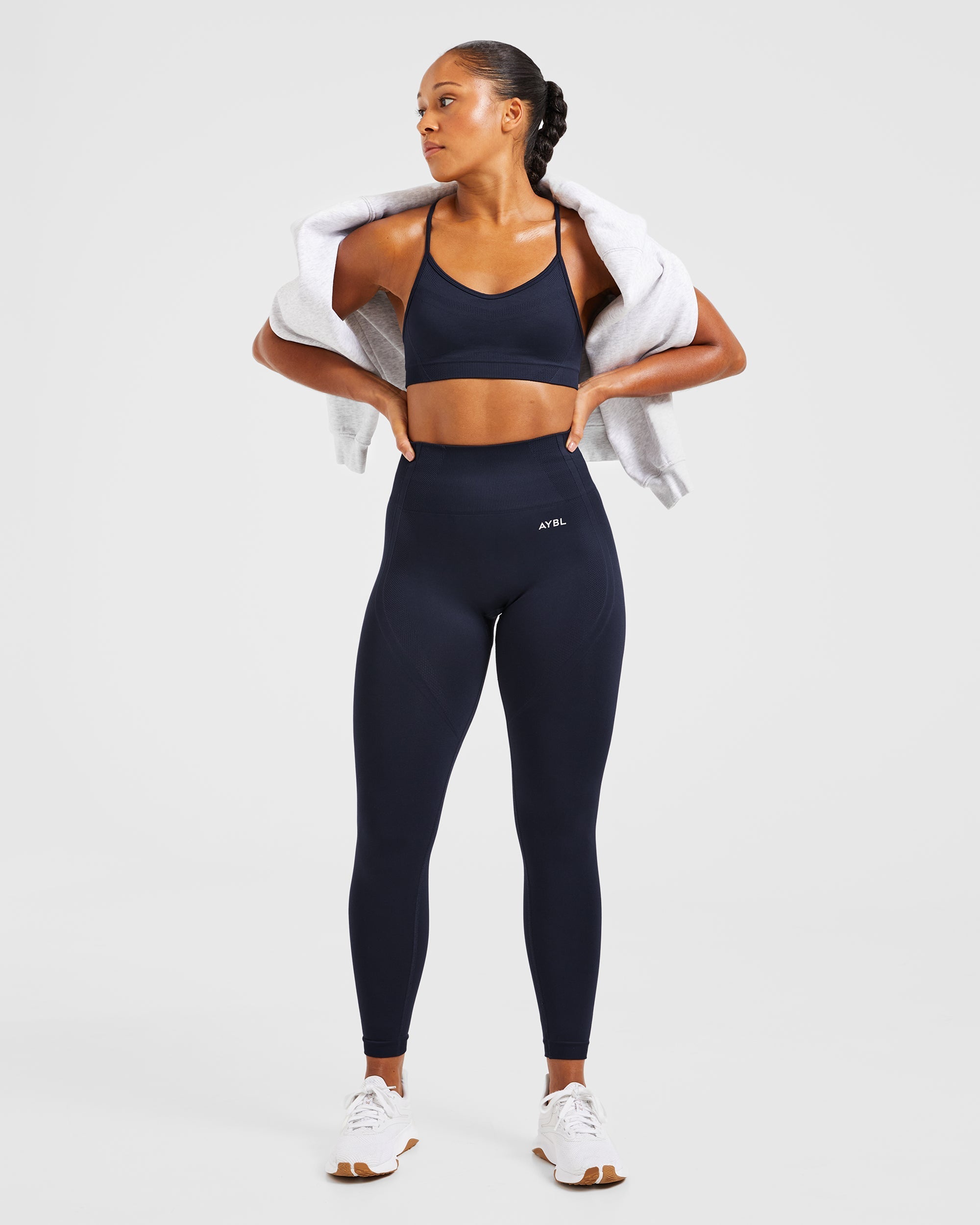 Balance V3 Seamless Strappy Sports Bra - Navy