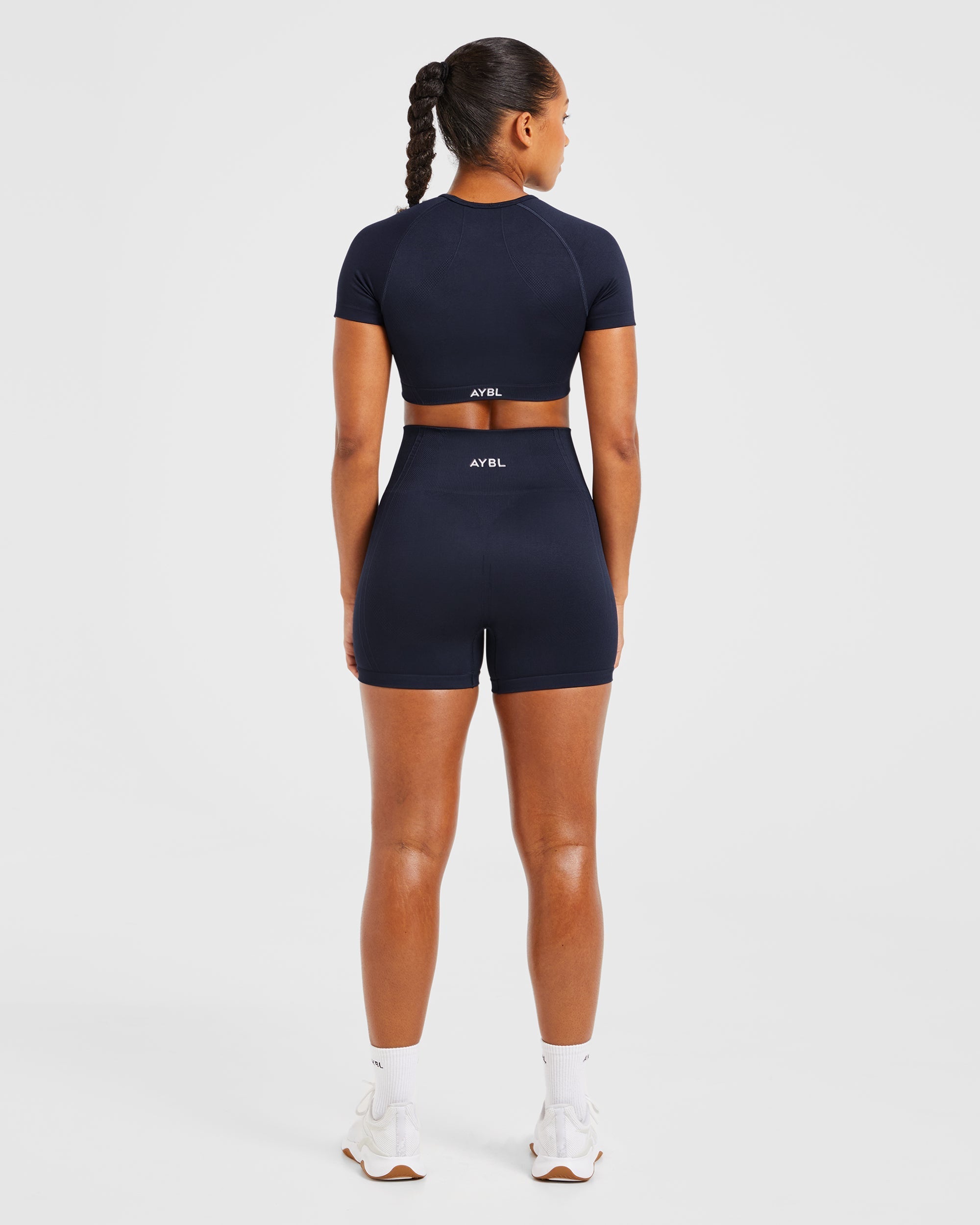 Balance V3 Seamless Crop Top - Navy