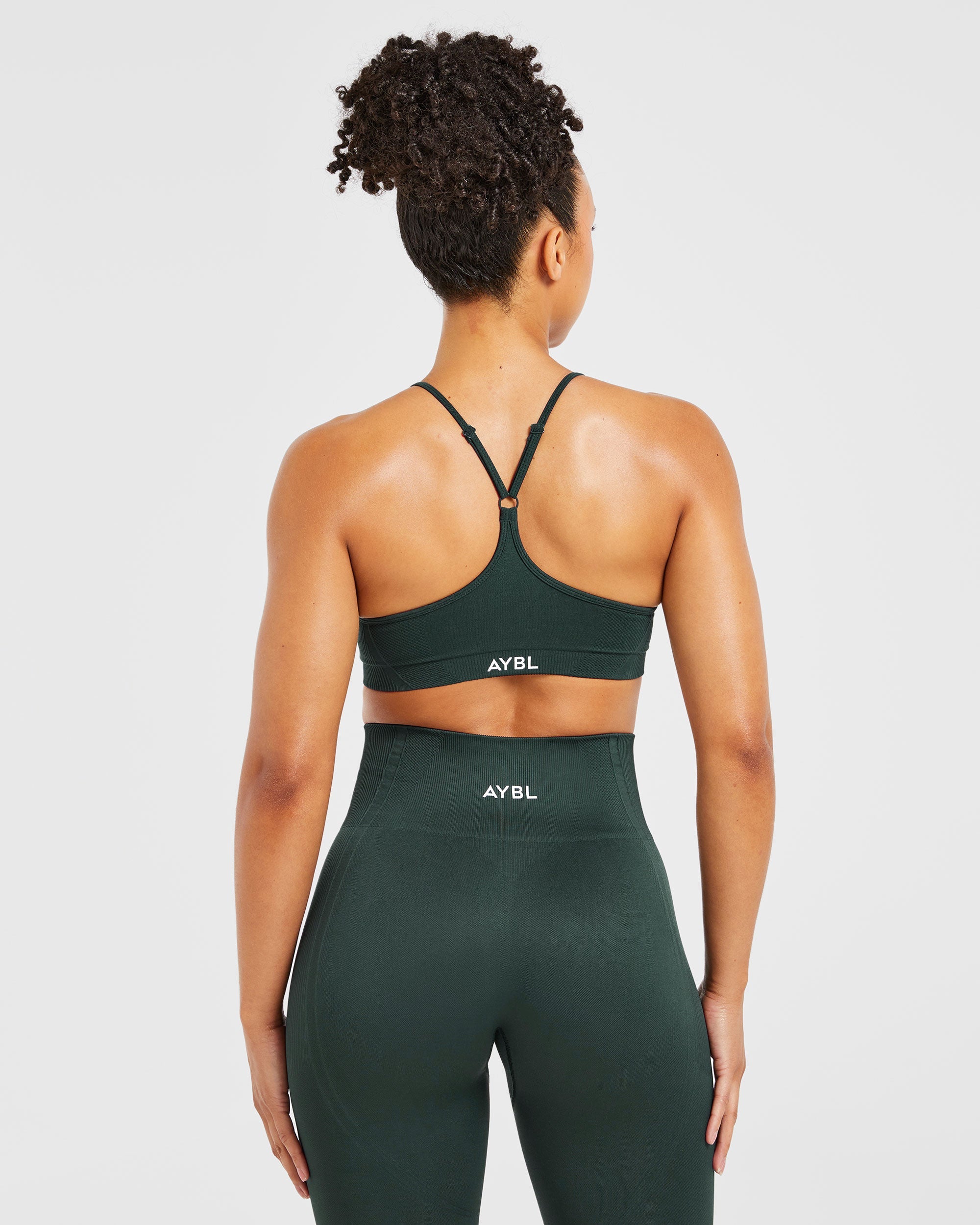 Balance V3 Seamless Strappy Sports Bra - Dark Vert