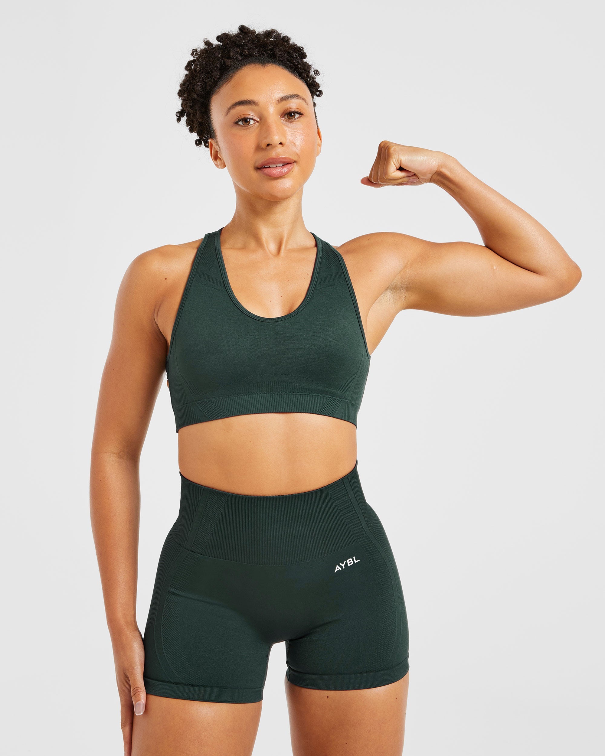 Balance V3 Seamless Sports Bra - Dark Vert