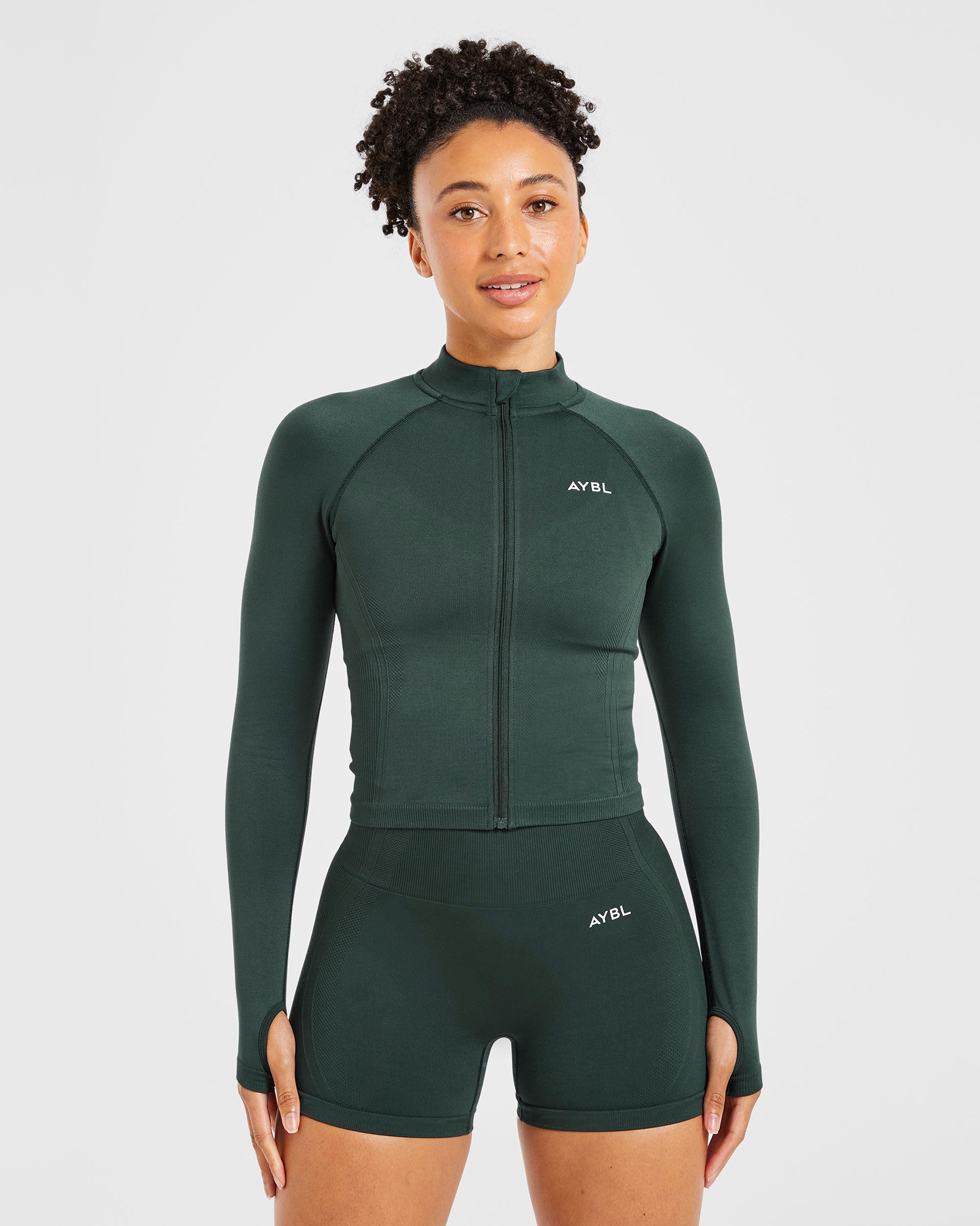 Balance V3 Seamless Zip Jacket - Dark Vert