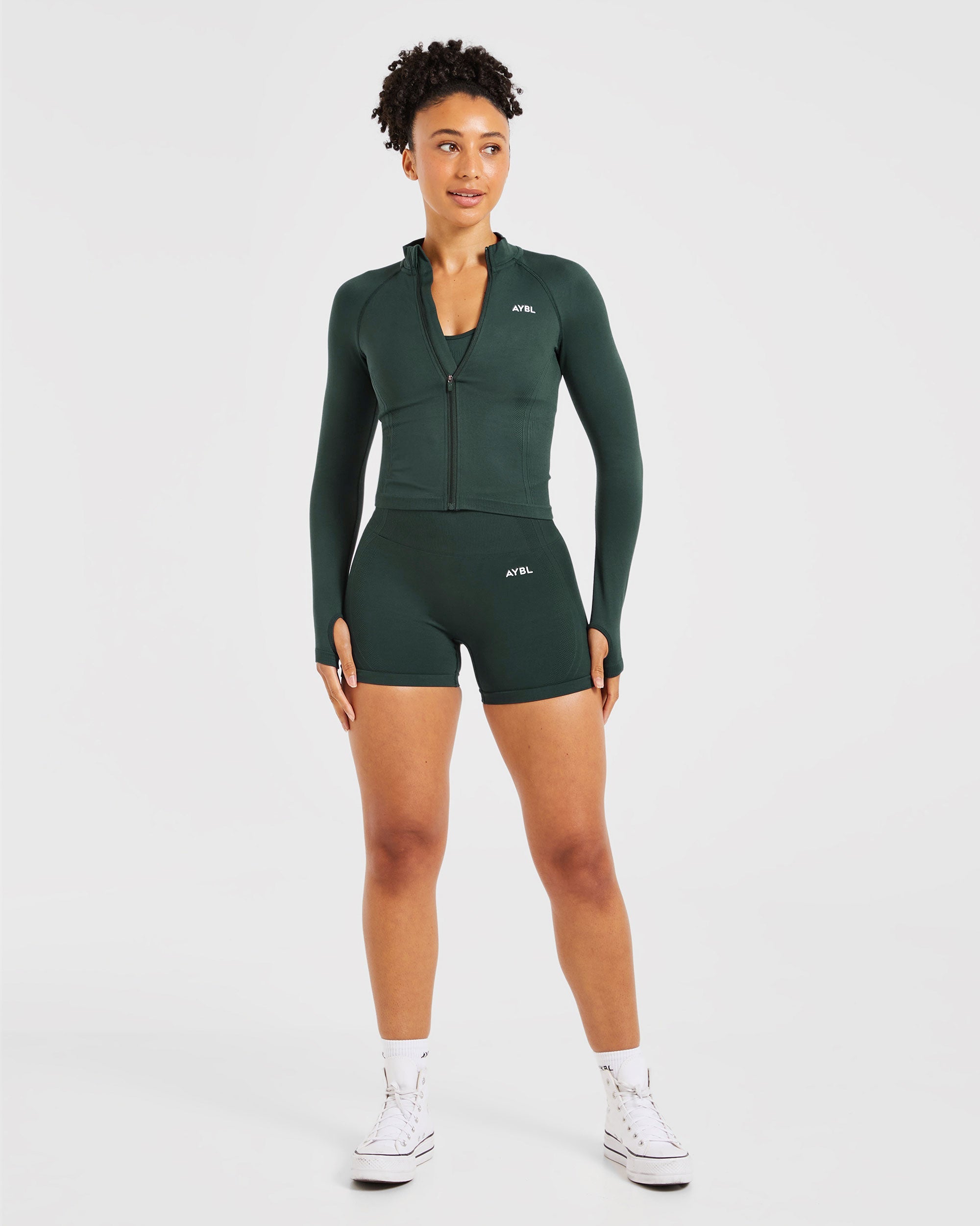 Balance V3 Seamless Zip Jacket - Dark Vert