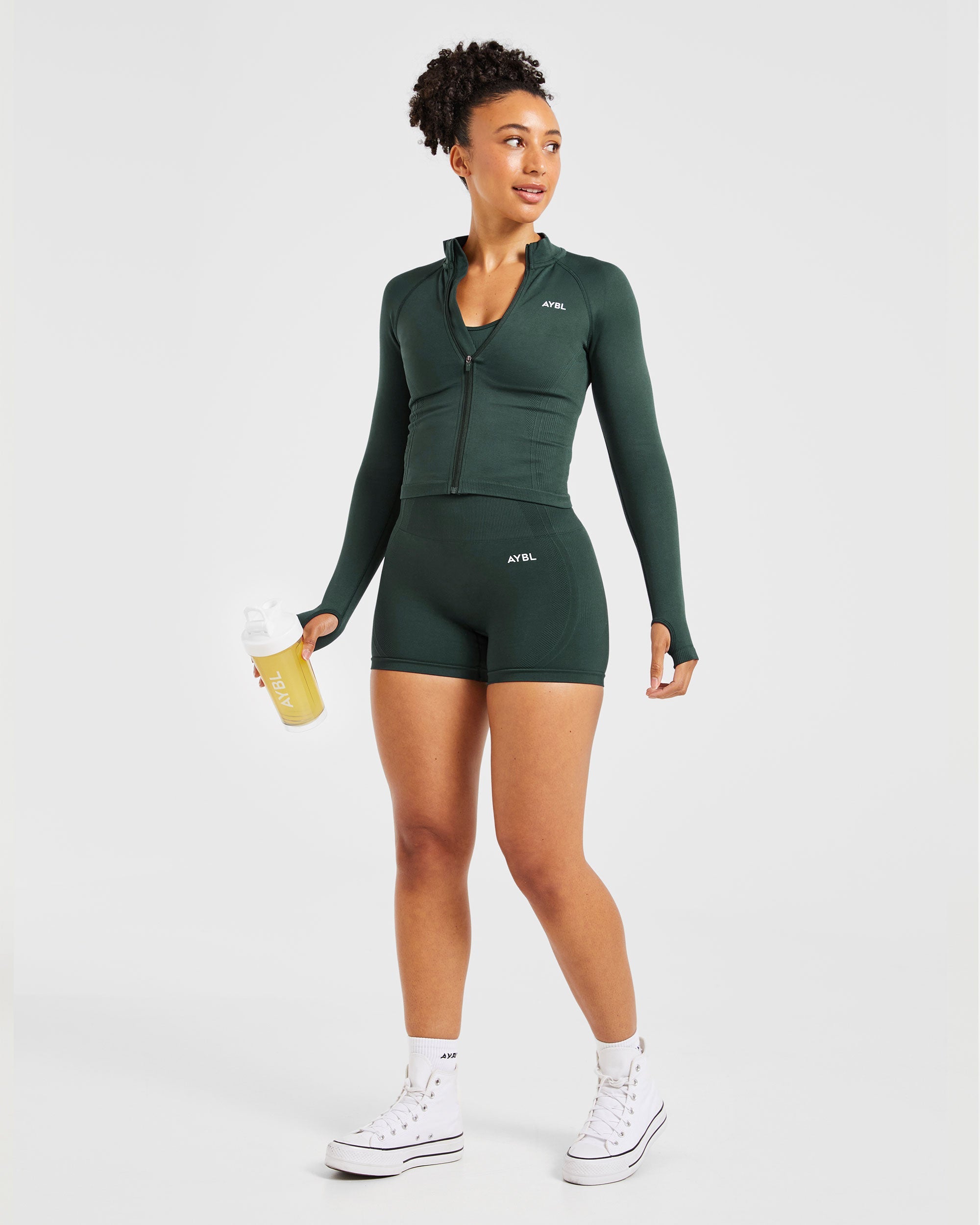 Balance V3 Seamless Zip Jacket - Dark Vert