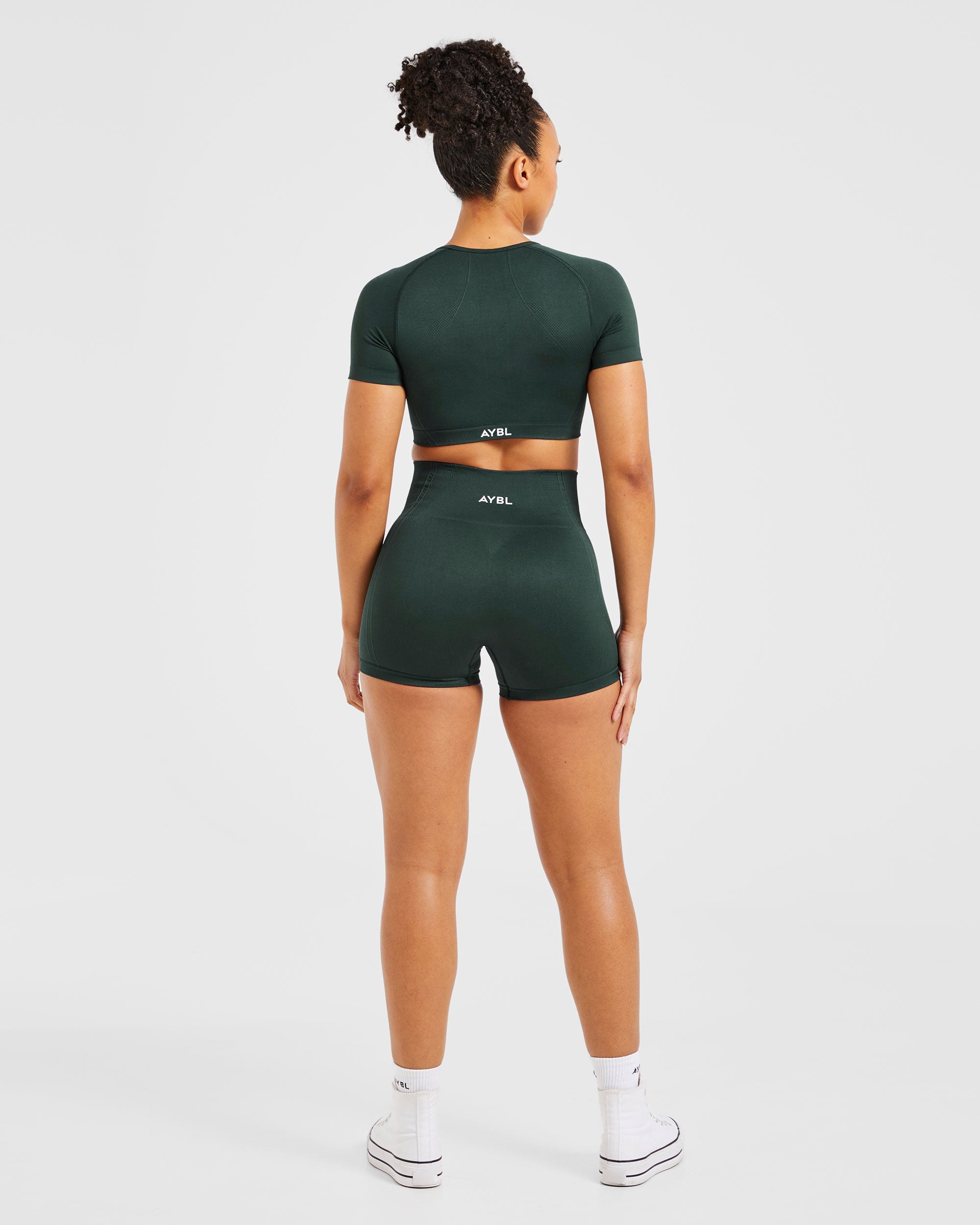 Balance V3 Seamless Crop Top - Dark Vert