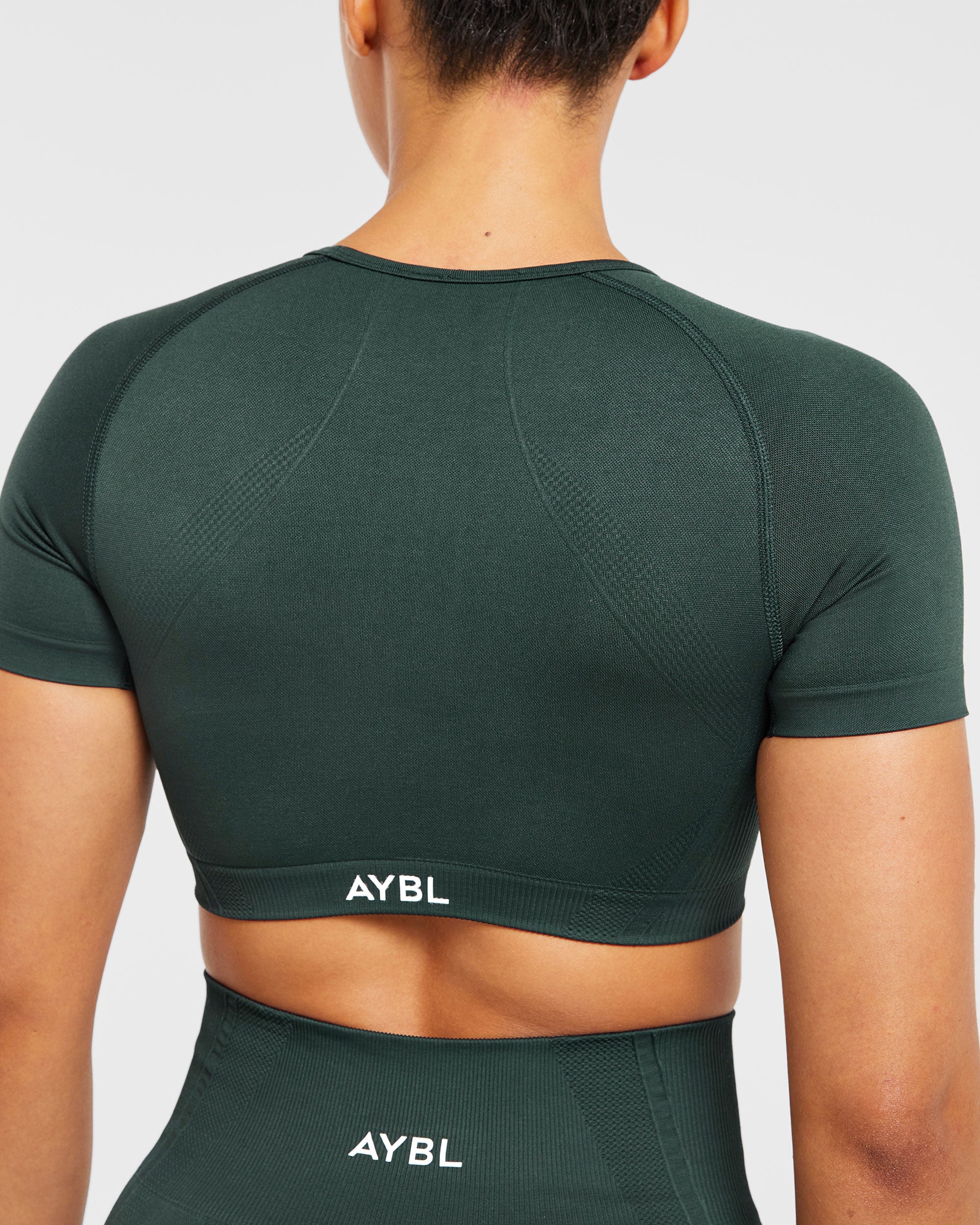 Balance V3 Seamless Crop Top - Dark Vert