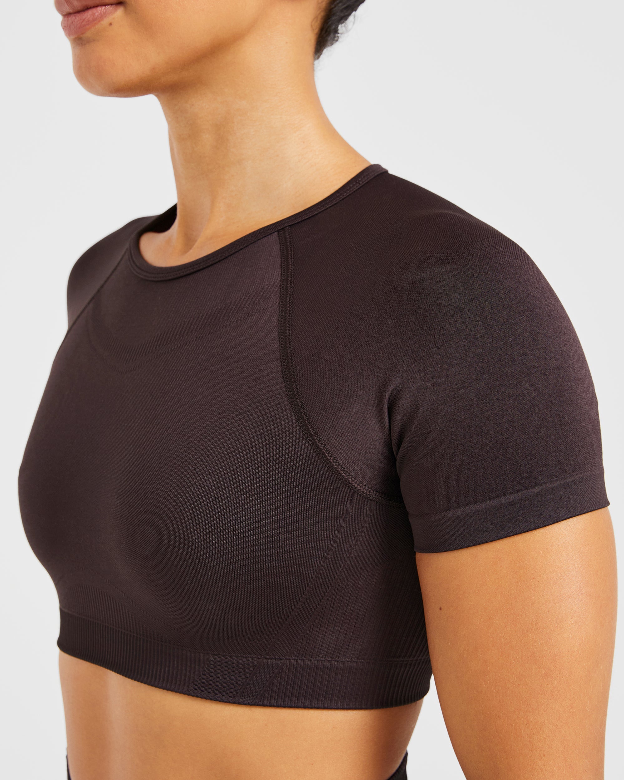 Balance V3 Seamless Crop Top - Dark Brun