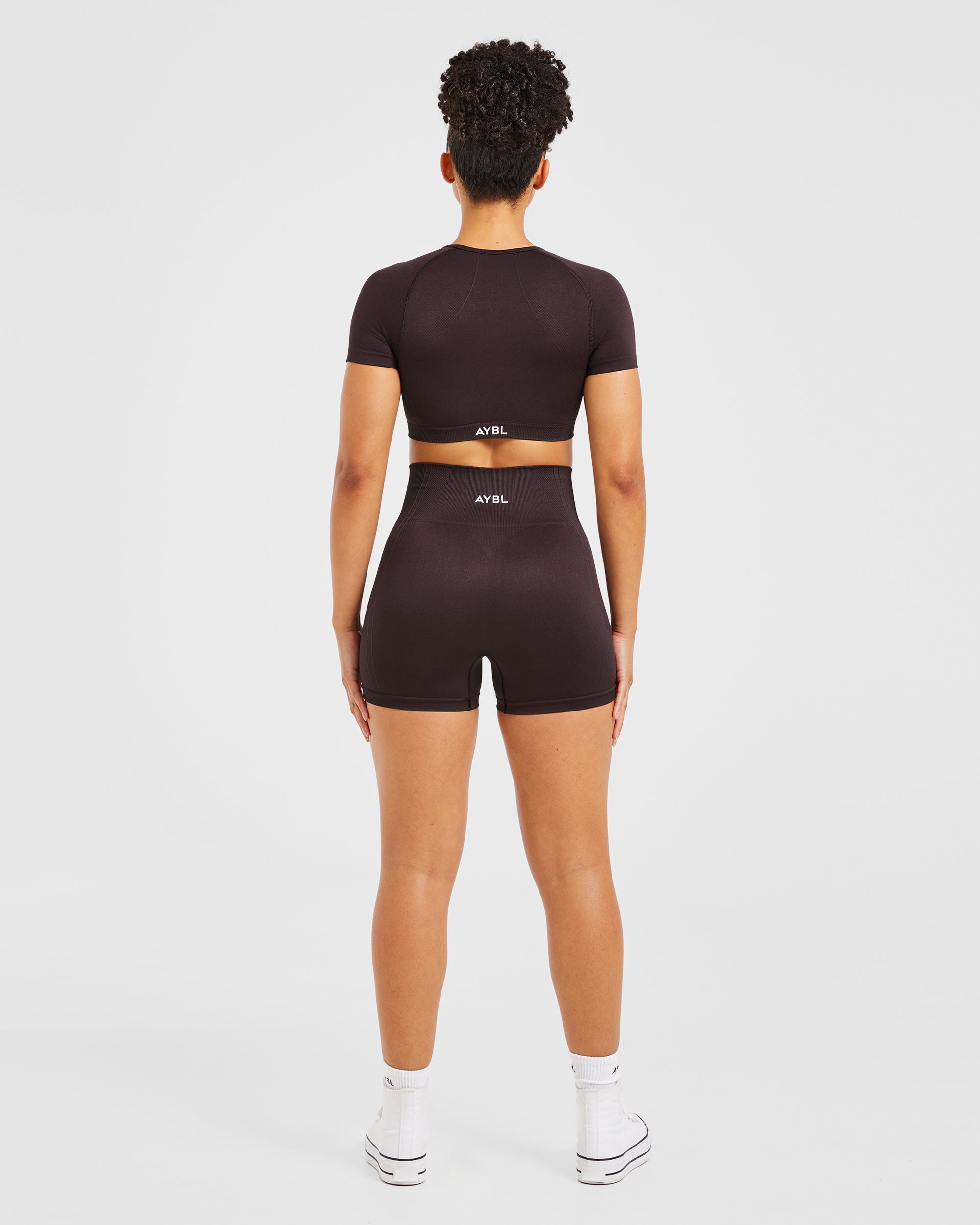 Balance V3 Seamless Crop Top - Dark Brun