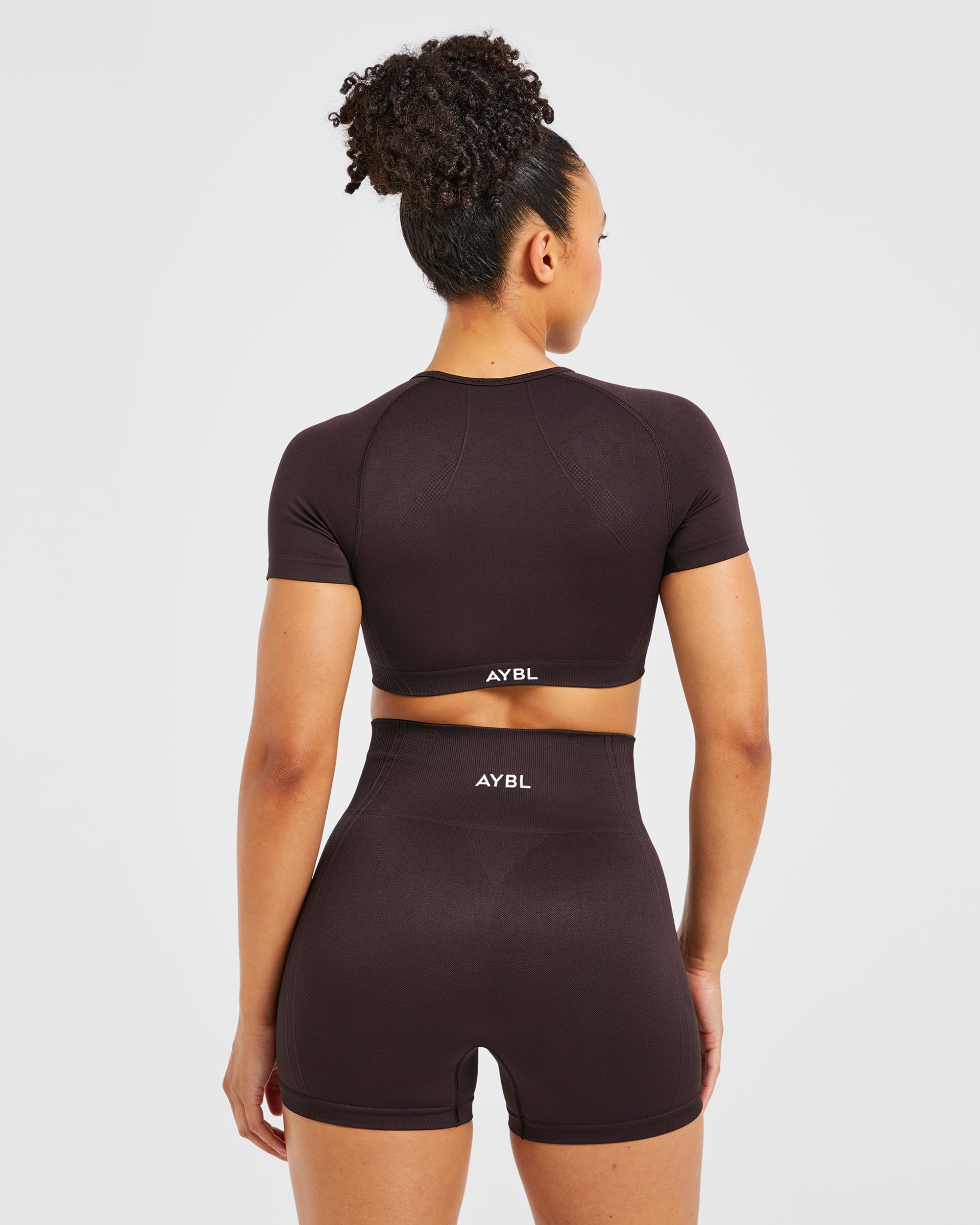 Balance V3 Seamless Crop Top - Dark Brun