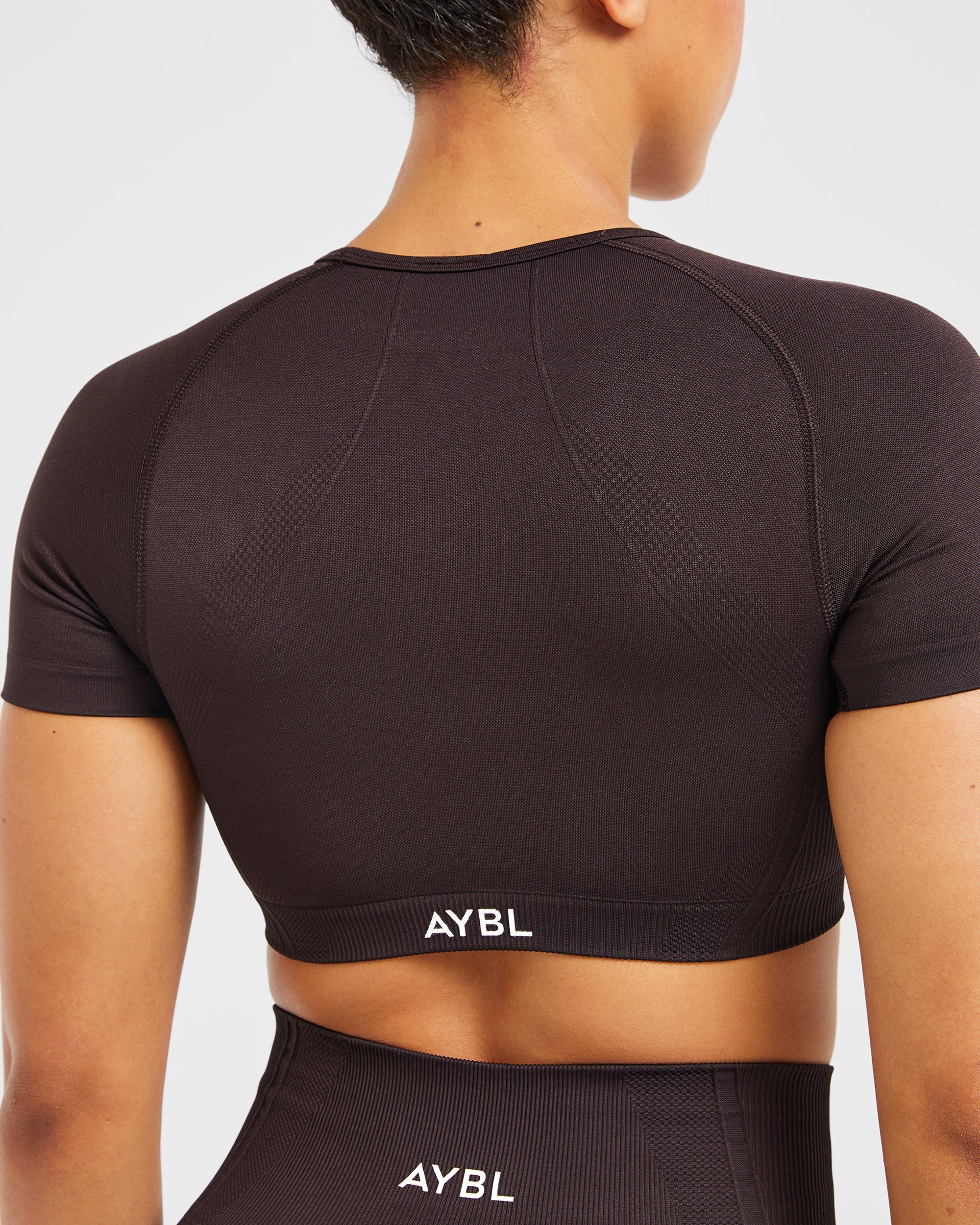 Balance V3 Seamless Crop Top - Dark Brun